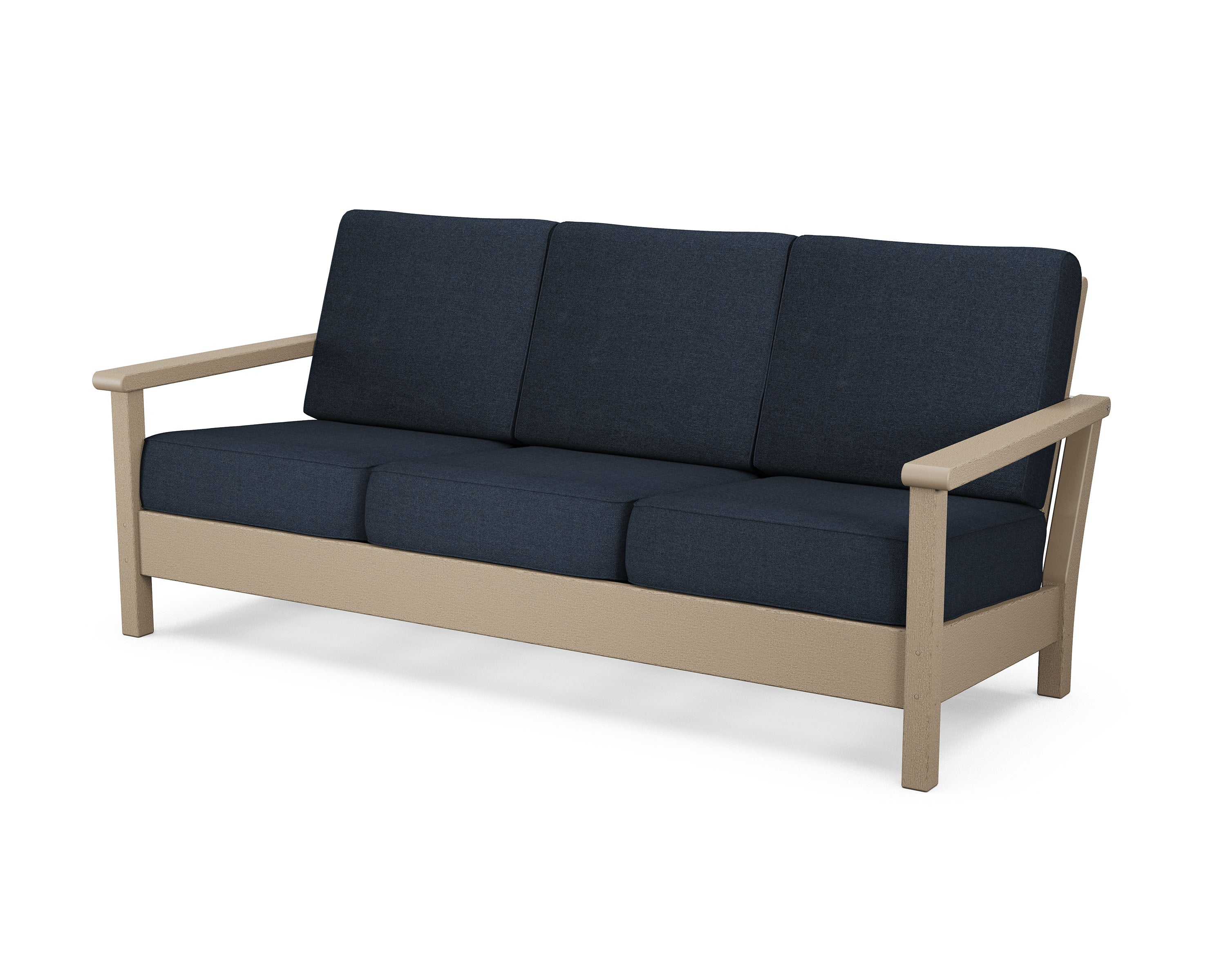 Harbour Deep Seating Sofa in Vintage Sahara / Marine Indigo