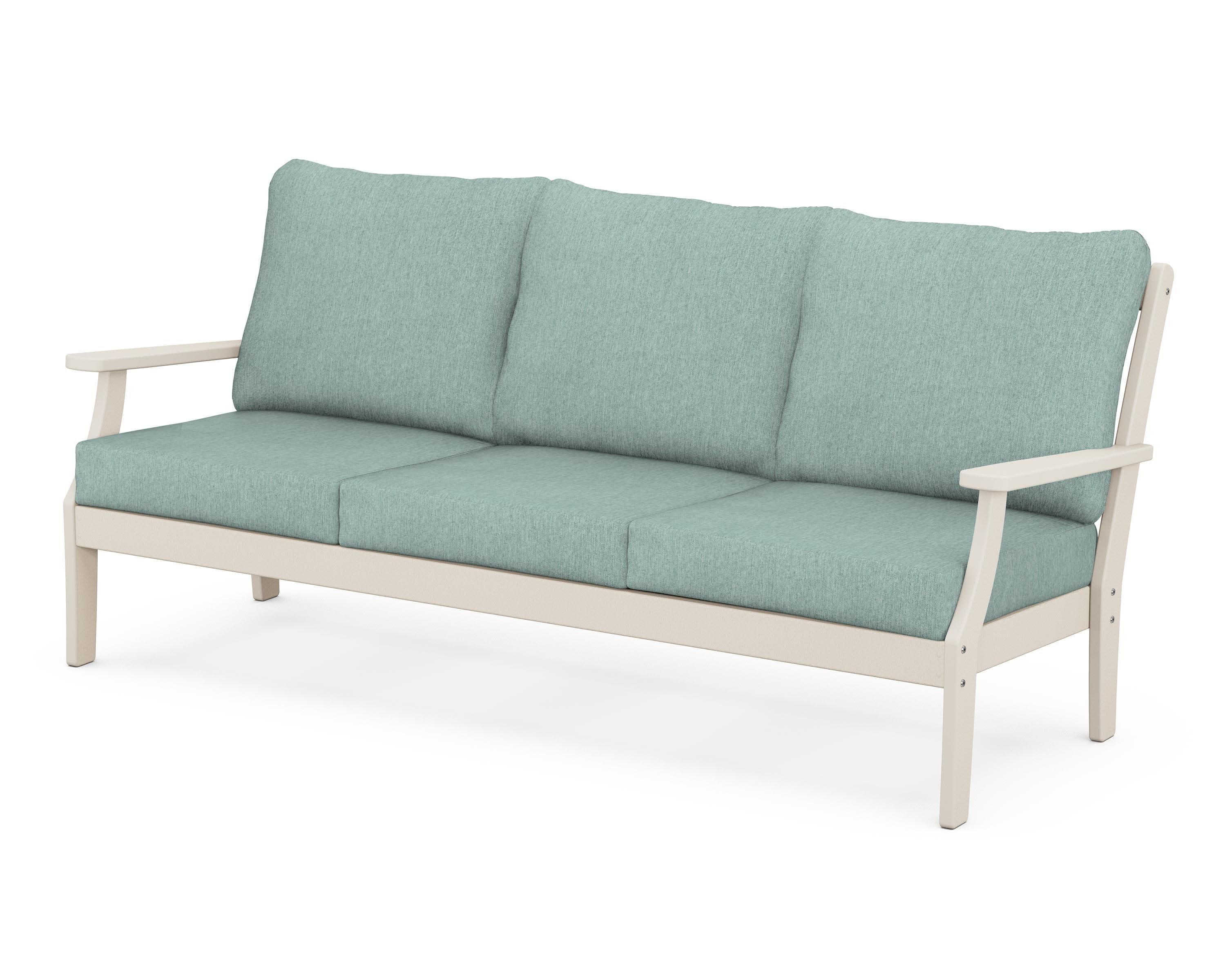 Braxton Deep Seating Sofa in Sand / Glacier Spa