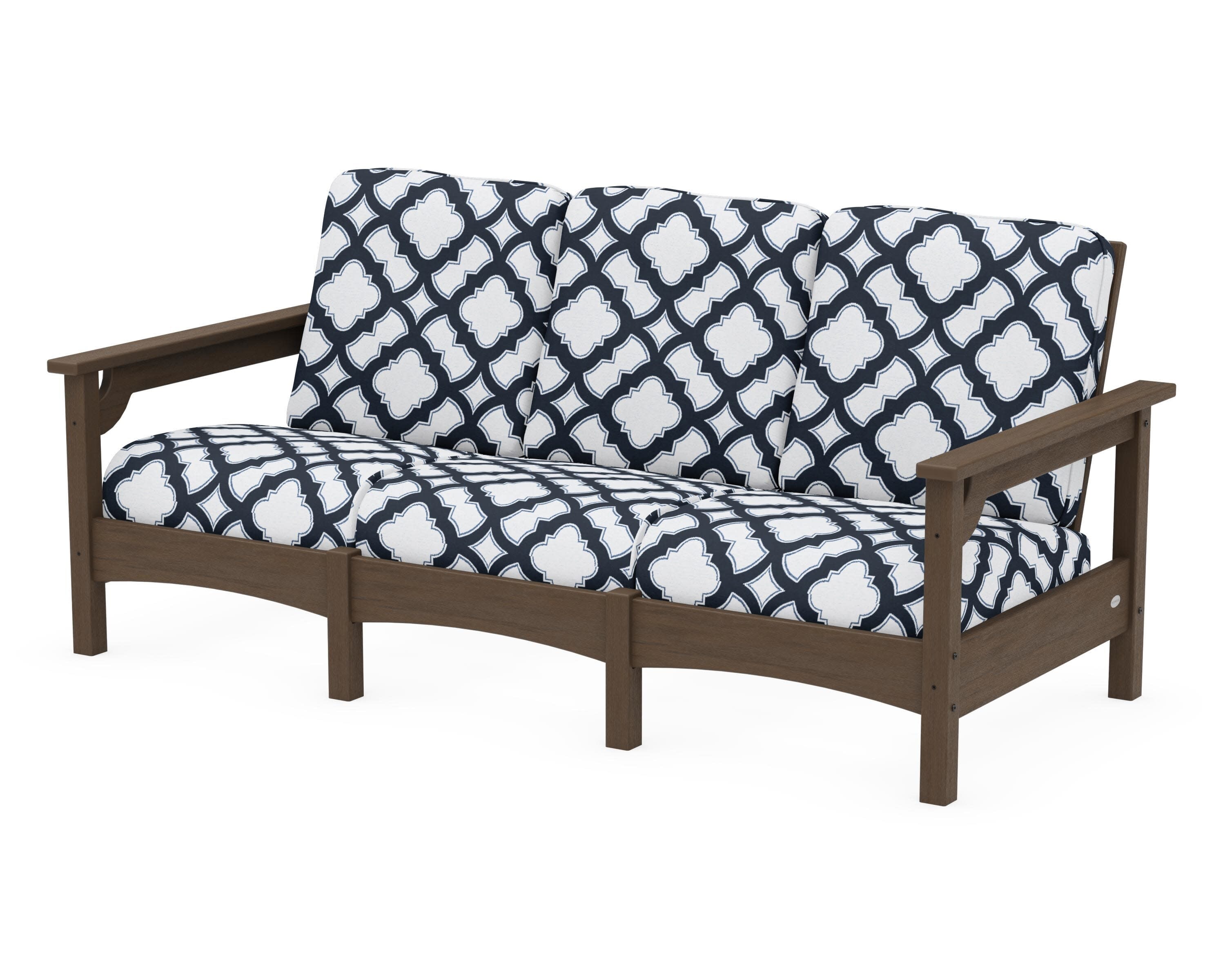 Club Sofa in Kona / Trellis Marine Indigo