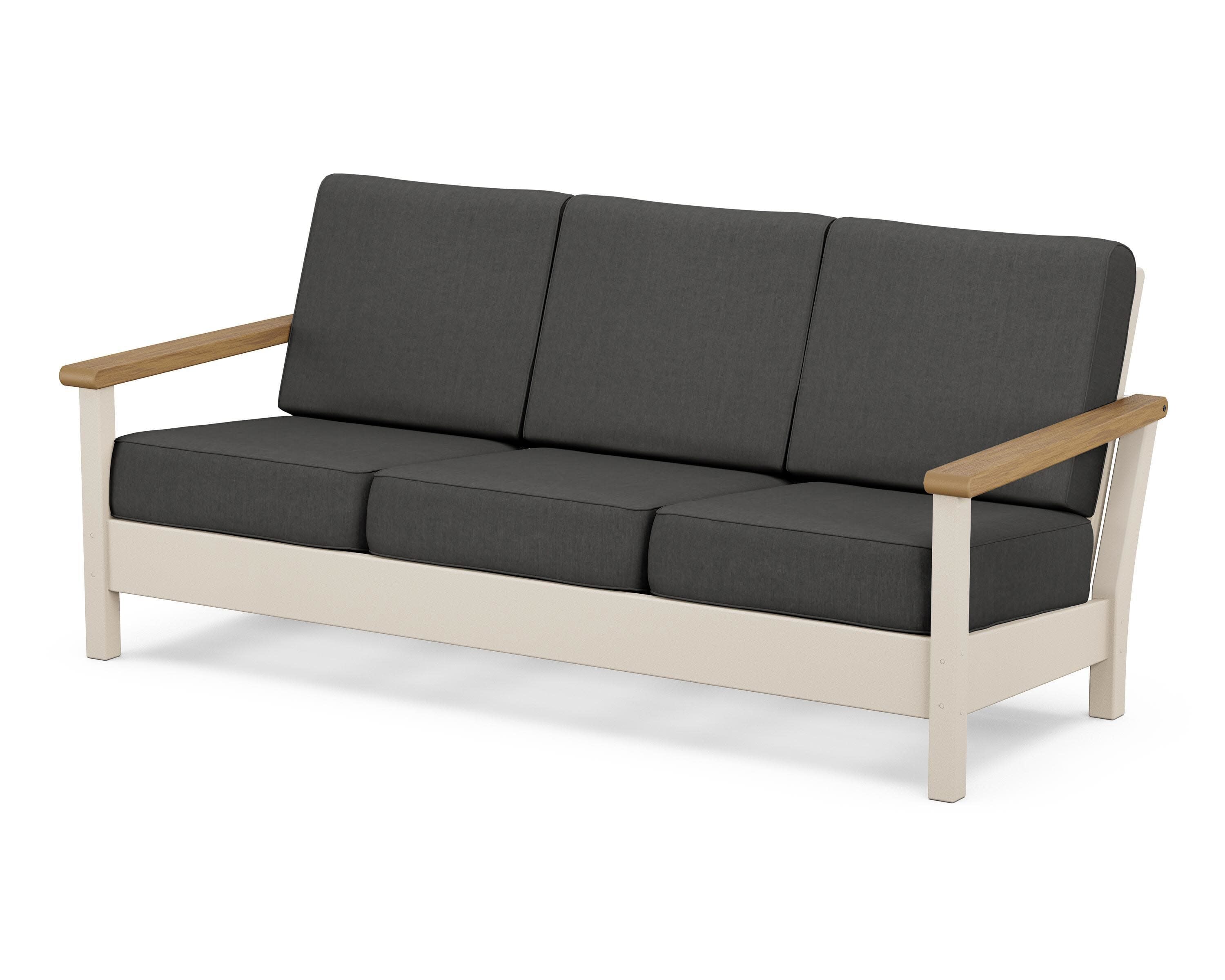 Harbour Deep Seating Sofa in Sand / Natural / Spectrum Carbon