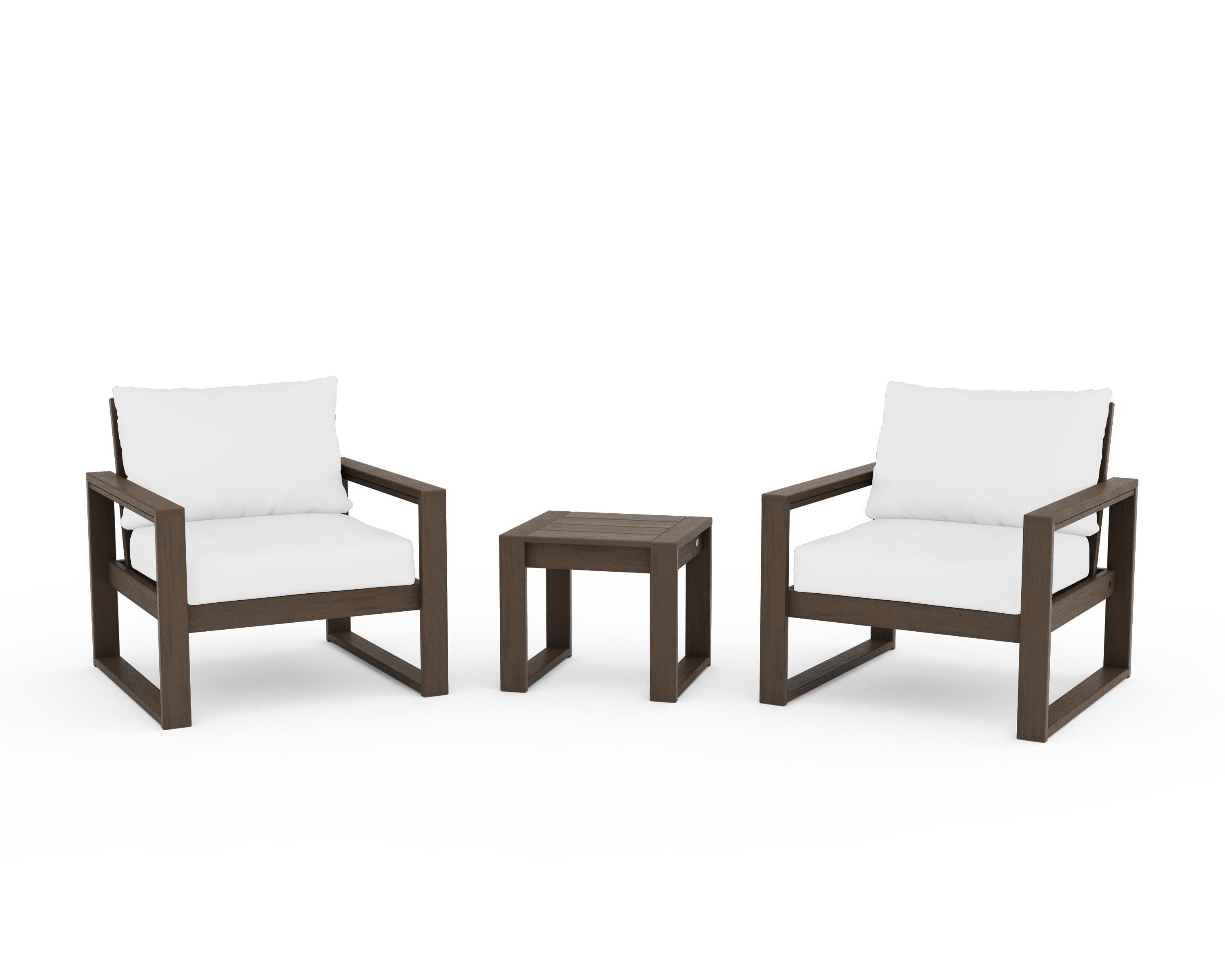 EDGE Sectional 3-Piece Deep Seating Set in Kona / Natural