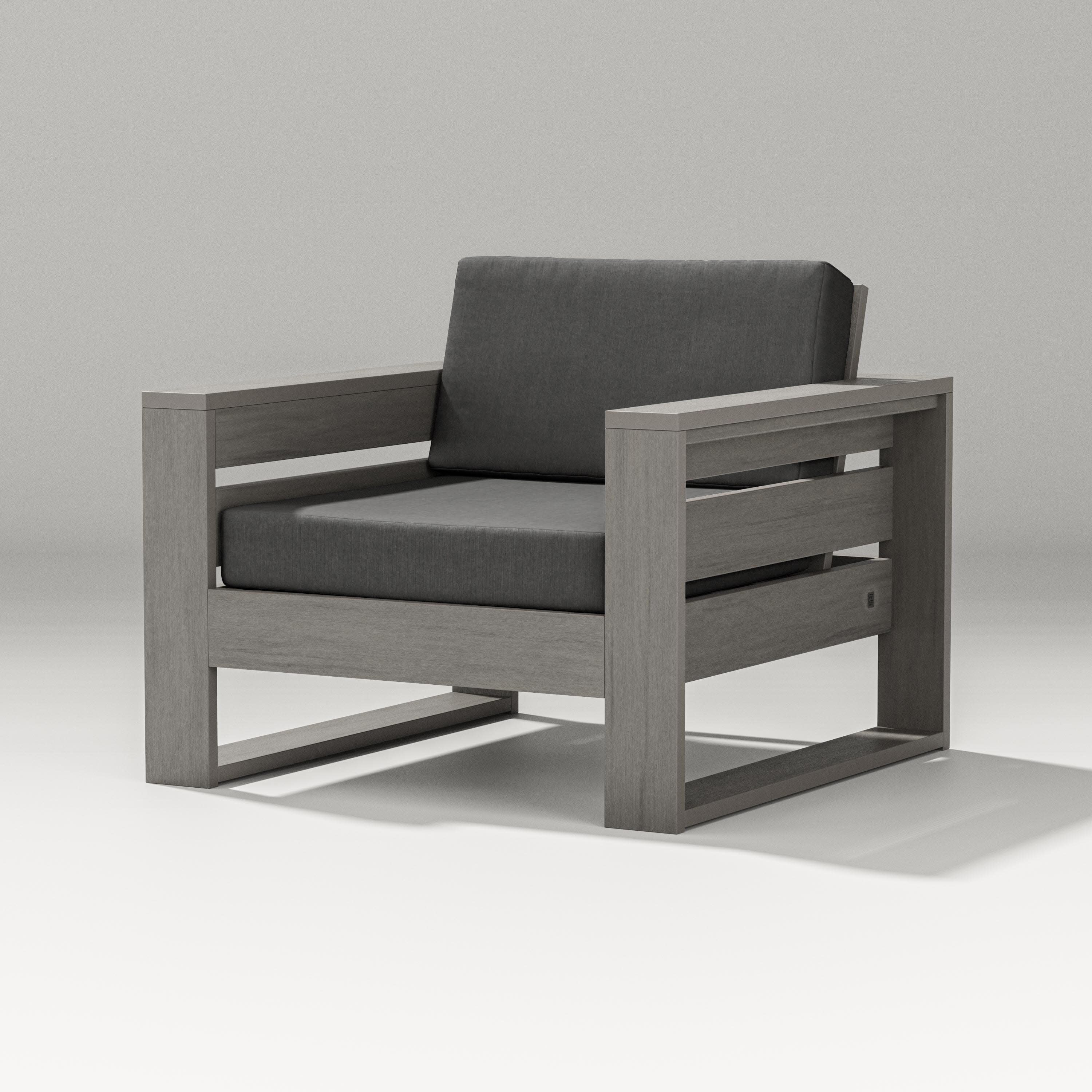Latitude Lounge Chair in Driftwood / Spectrum Carbon