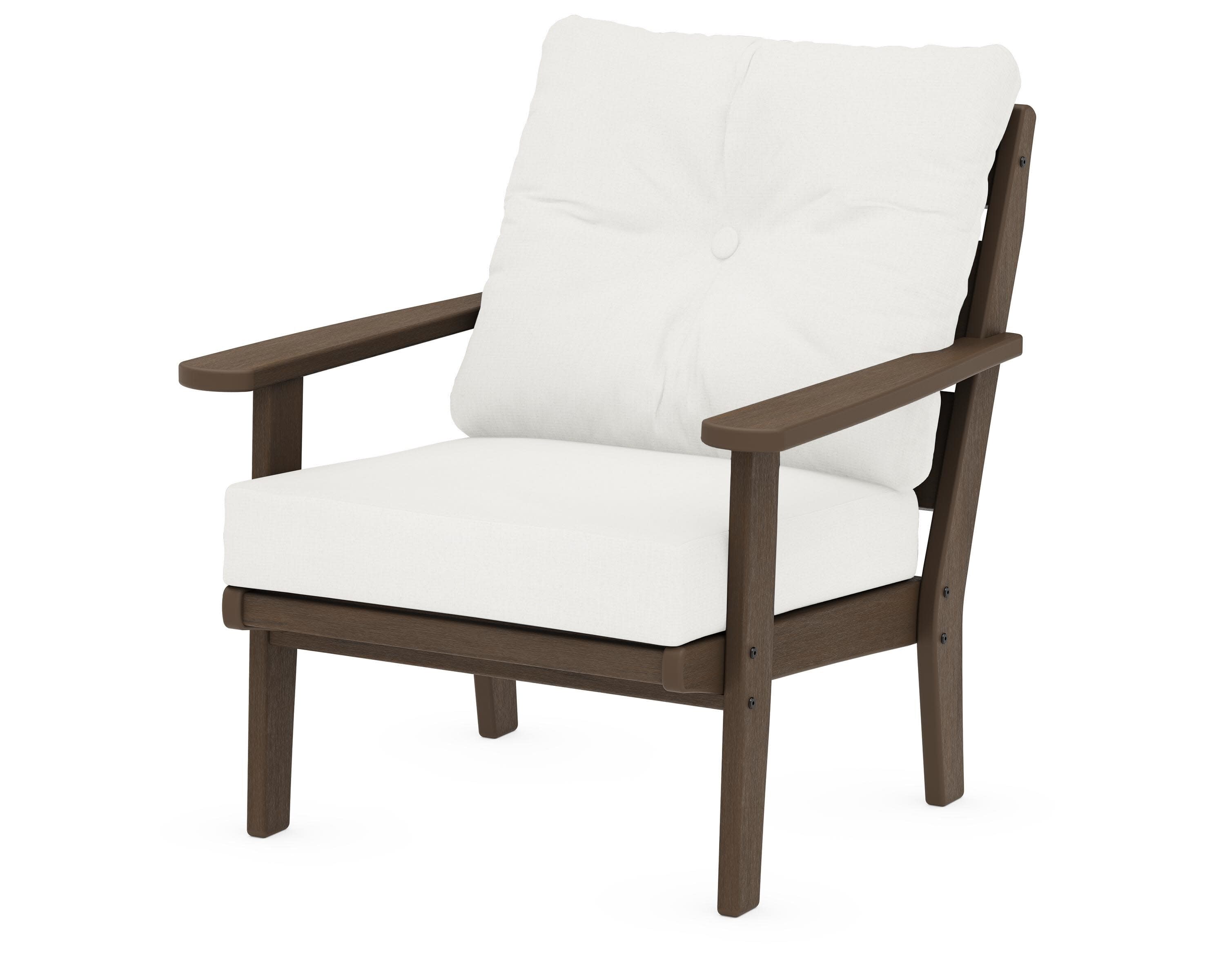Lakeside Deep Seating Chair in Kona / Natural Linen