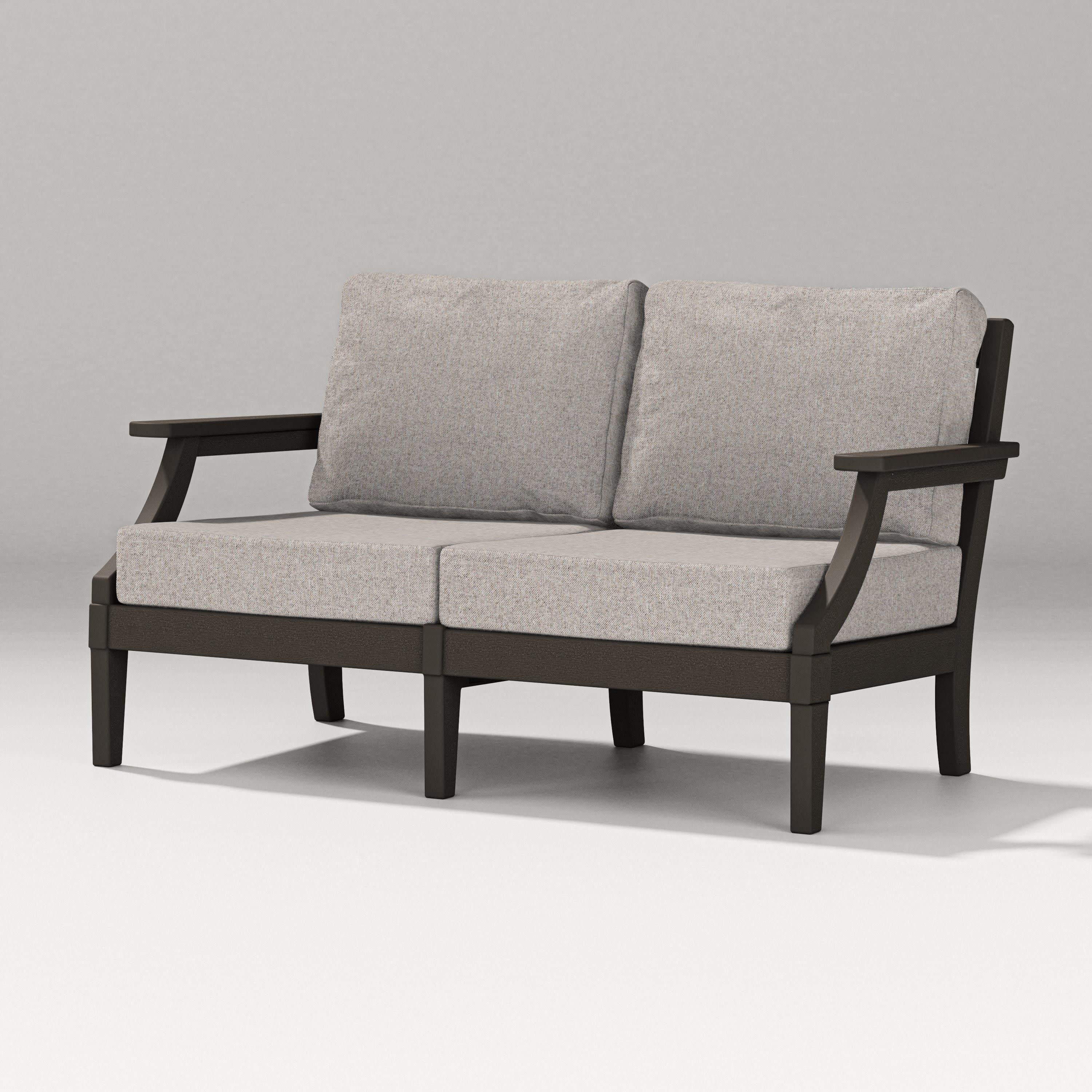 Estate Loveseat in Vintage Coffee / Weathered Tweed