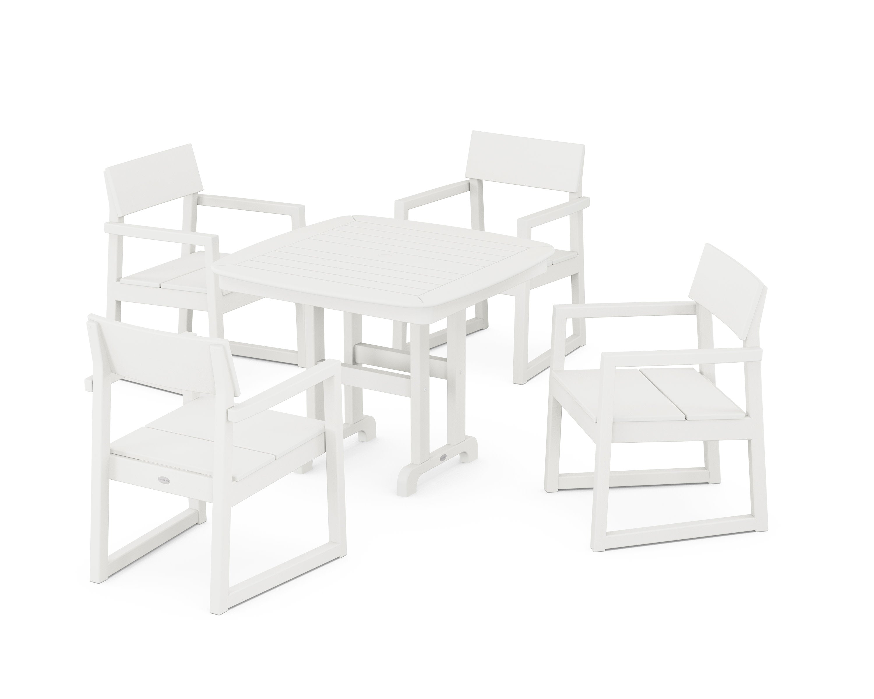 EDGE 5-Piece Dining Set in Vintage White