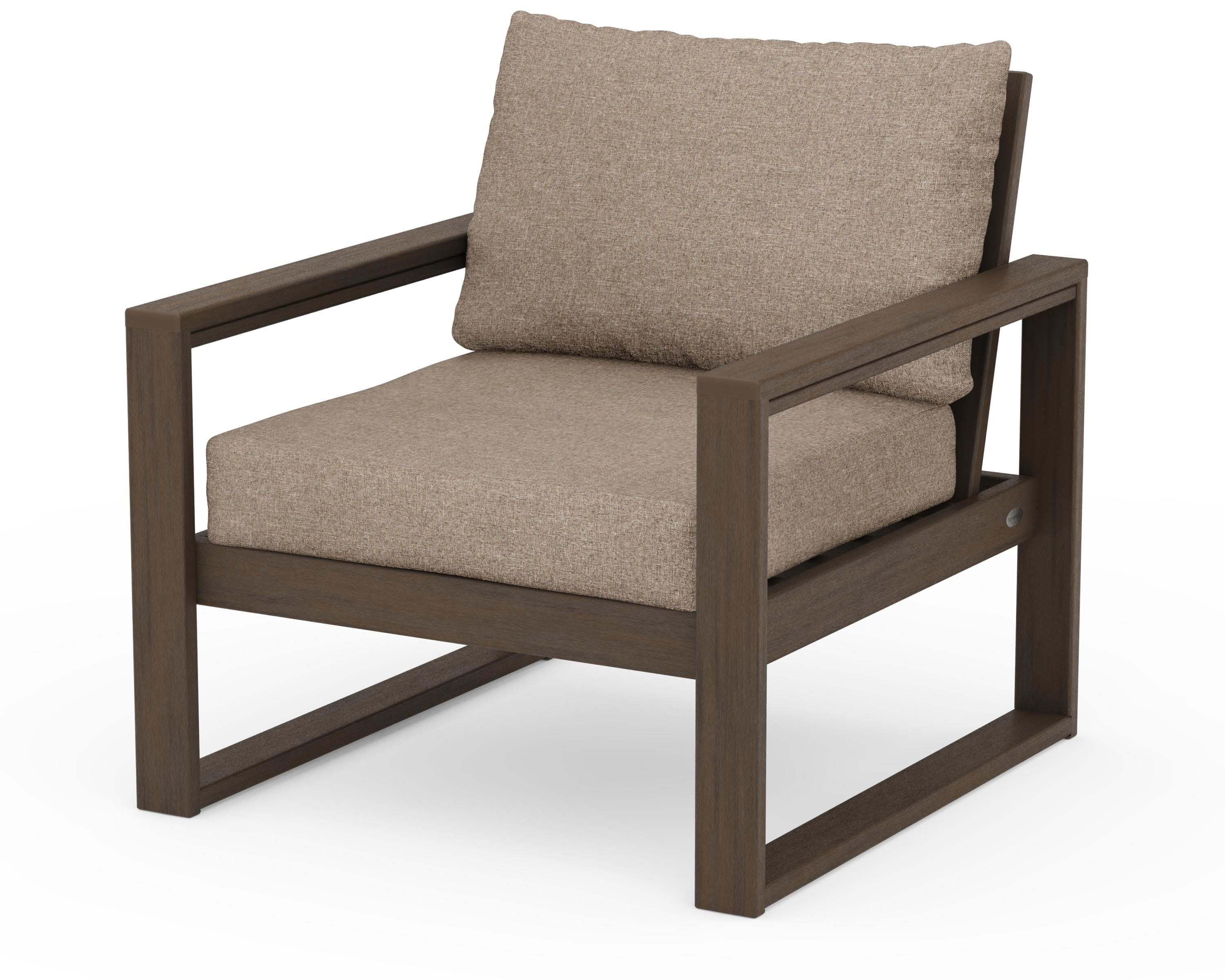 EDGE Club Chair in Kona / Spiced Burlap
