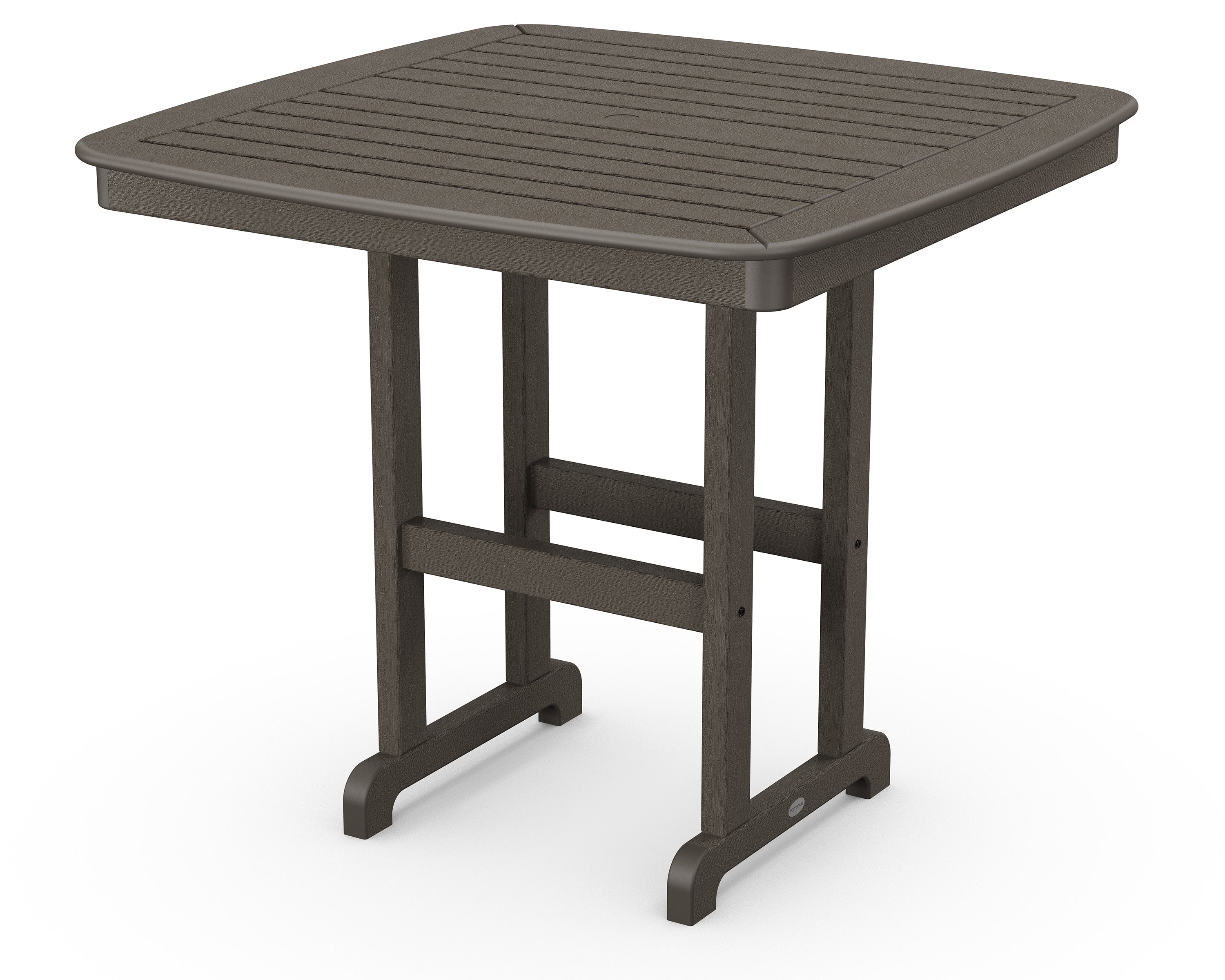 Nautical 44" Counter Table in Vintage Coffee