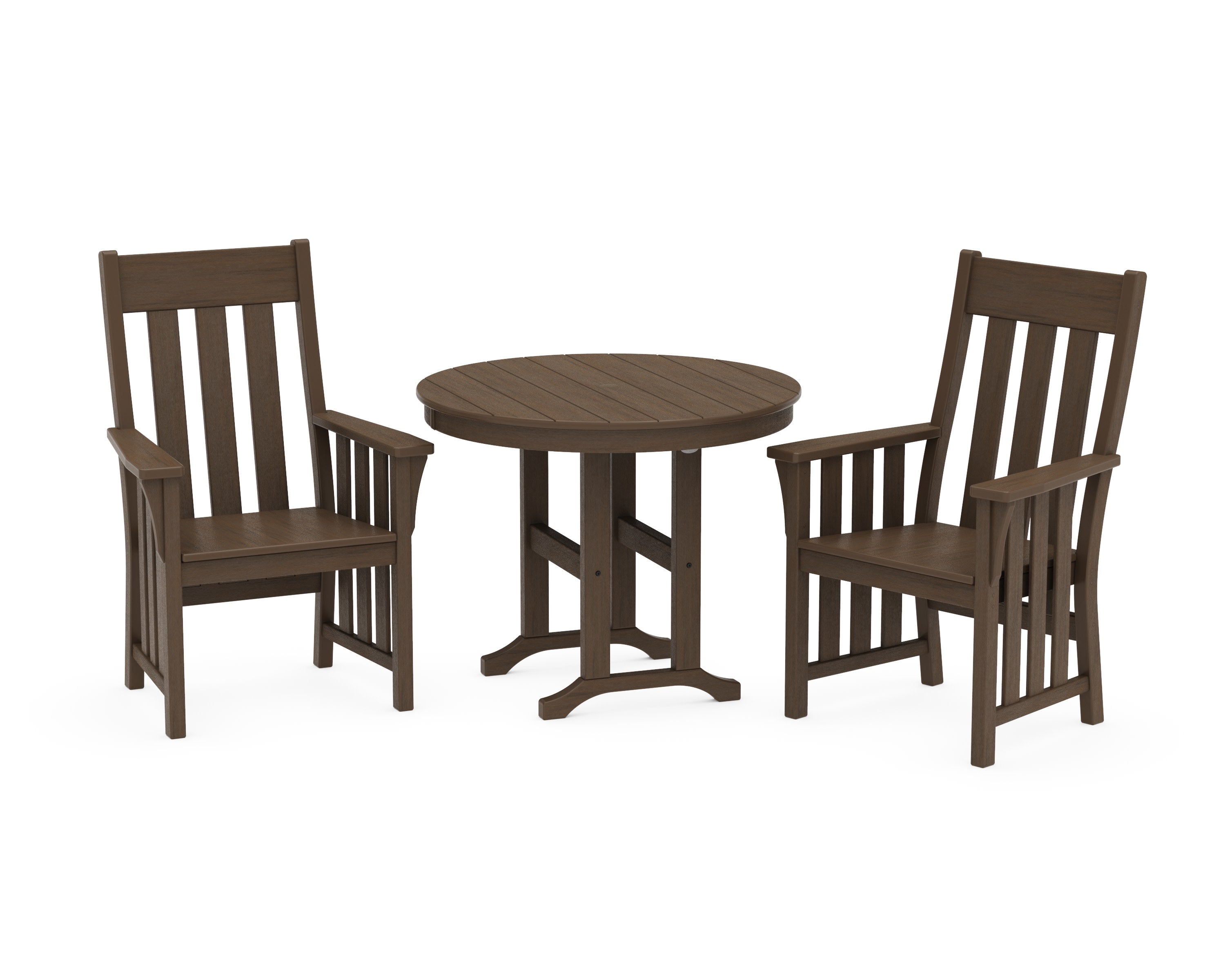 Acadia 3-Piece Farmhouse Dining Set in Kona