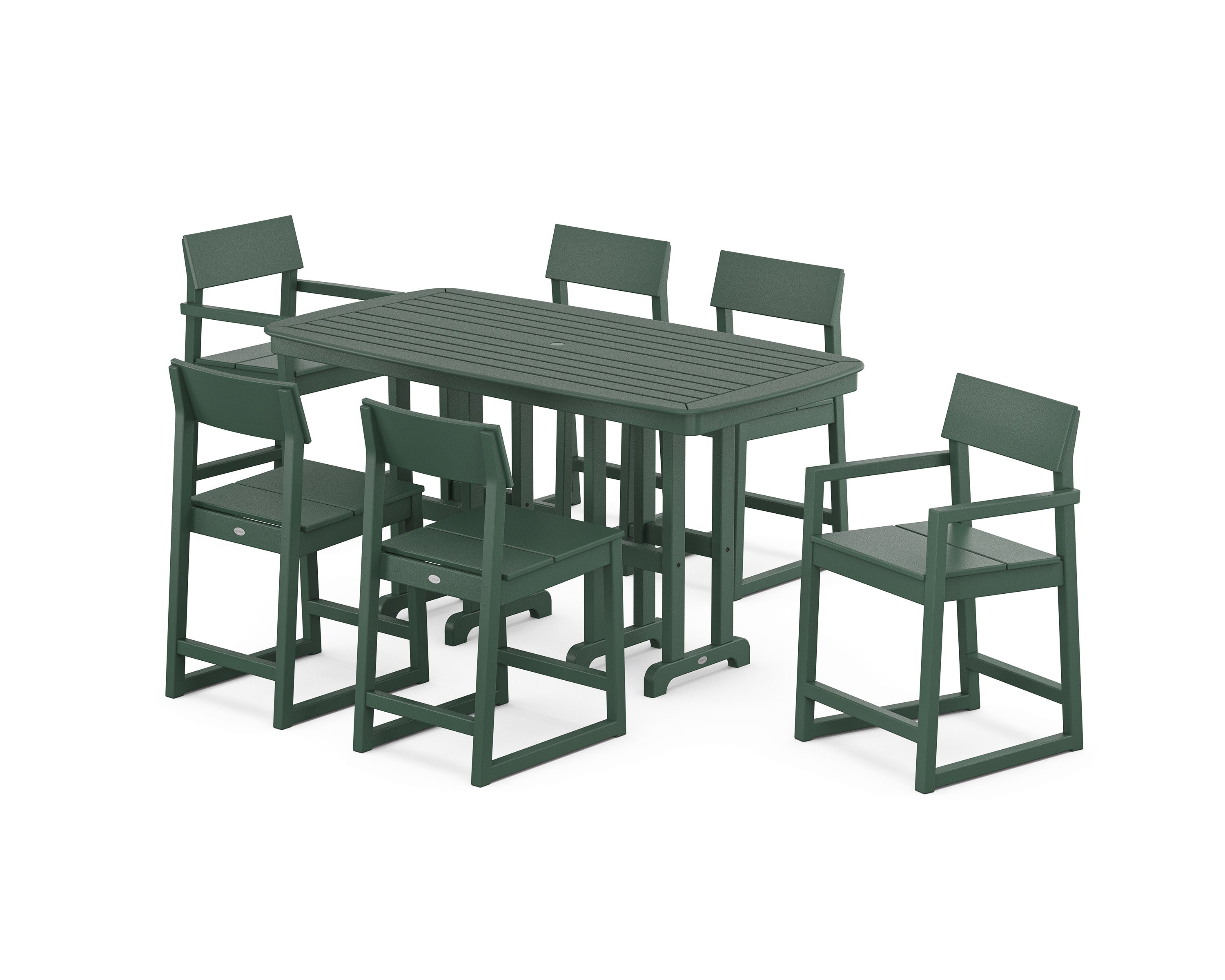 EDGE 7-Piece Counter Set in Green