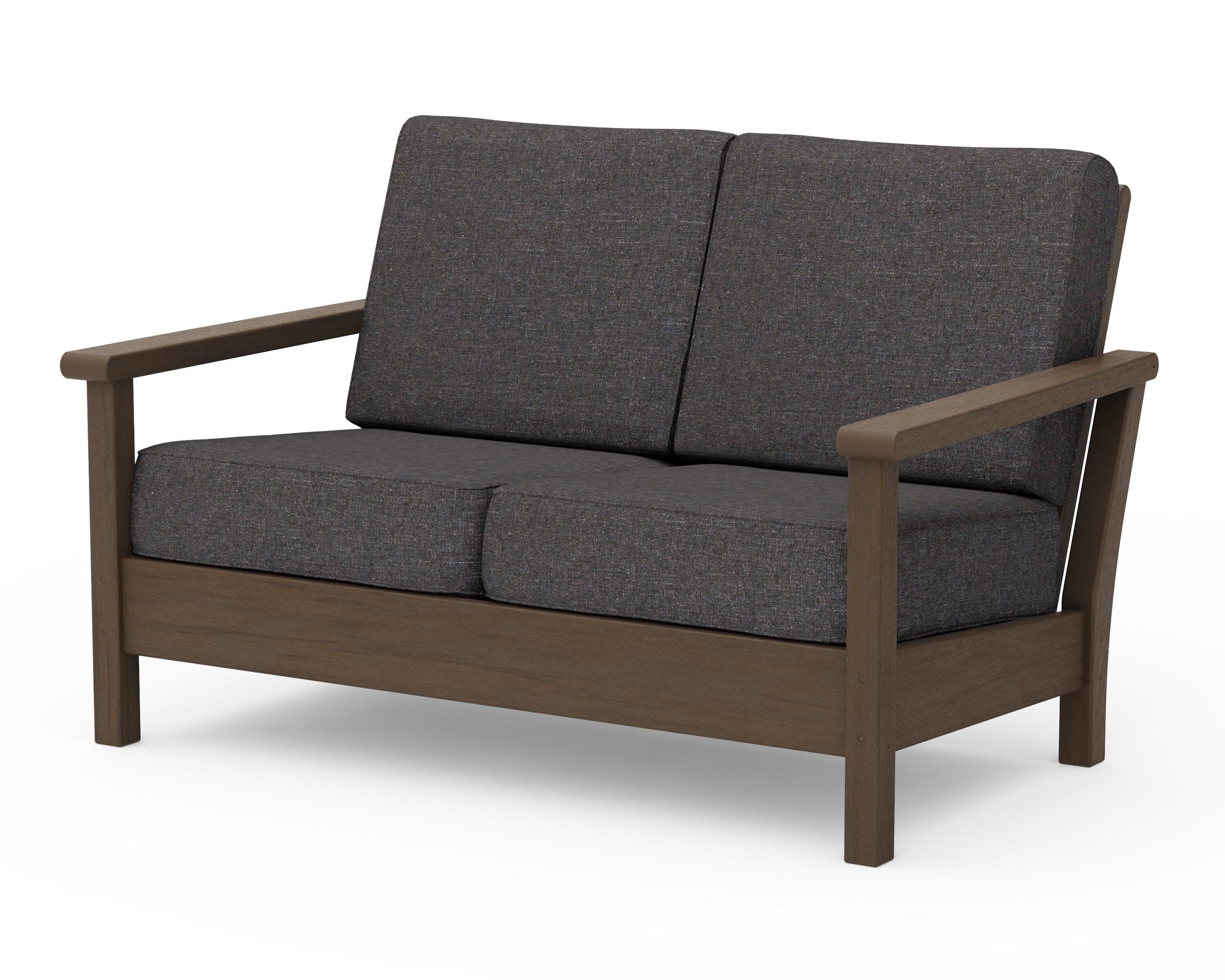 Harbour Deep Seating Loveseat in Kona / Ash Charcoal