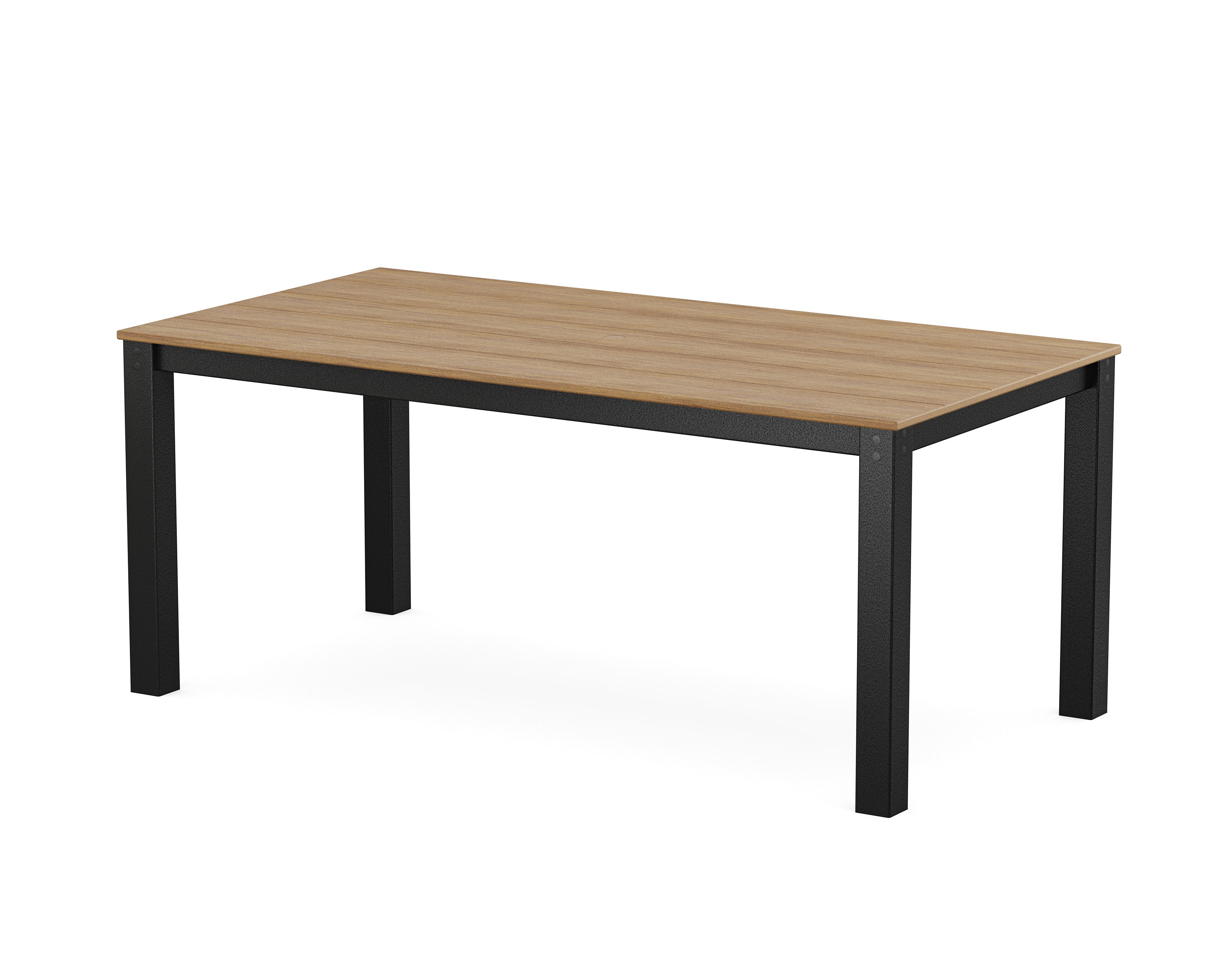 Parsons 38" X 72" Dining Table in Black / Natural