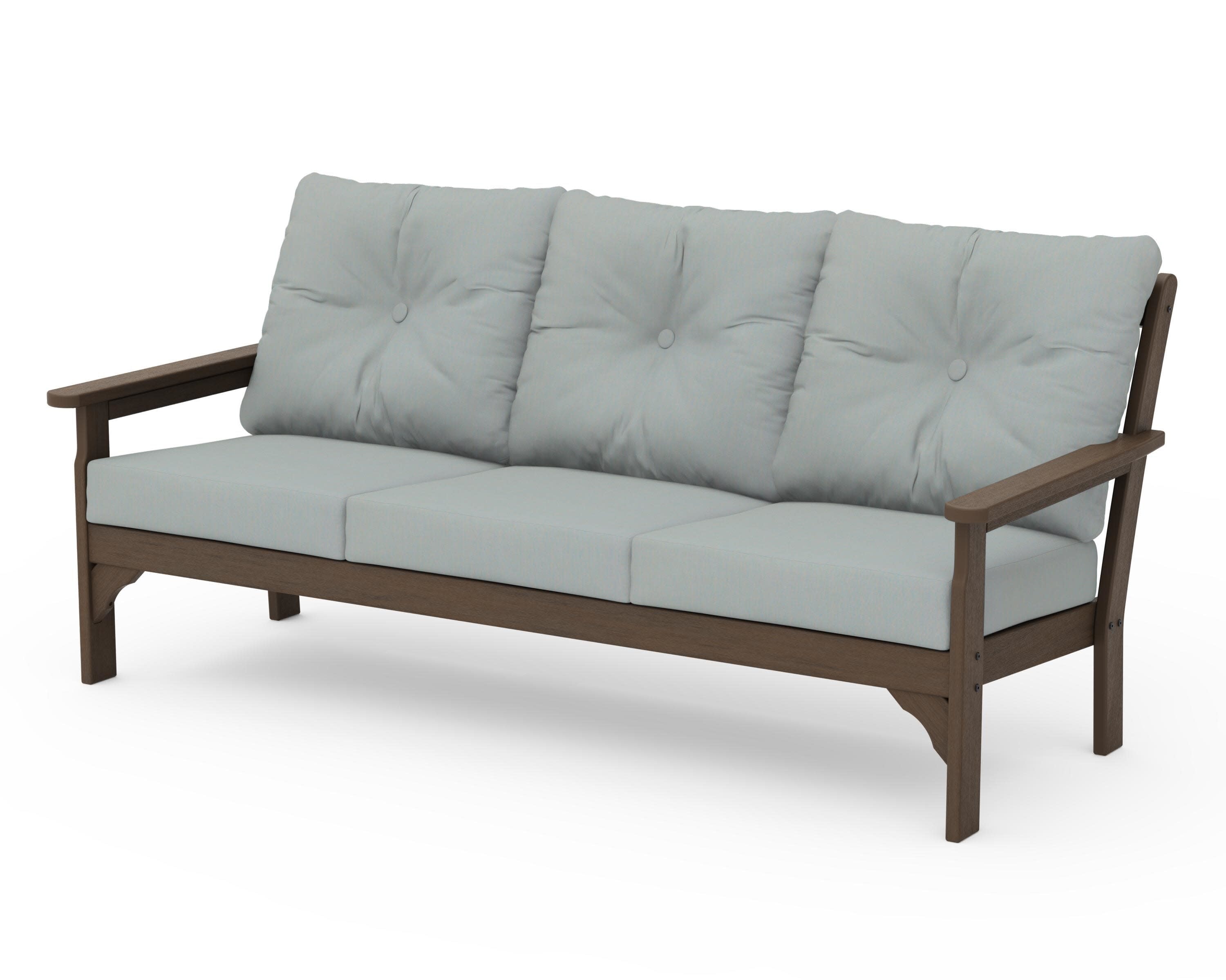 Vineyard Deep Seating Sofa in Kona / Spa