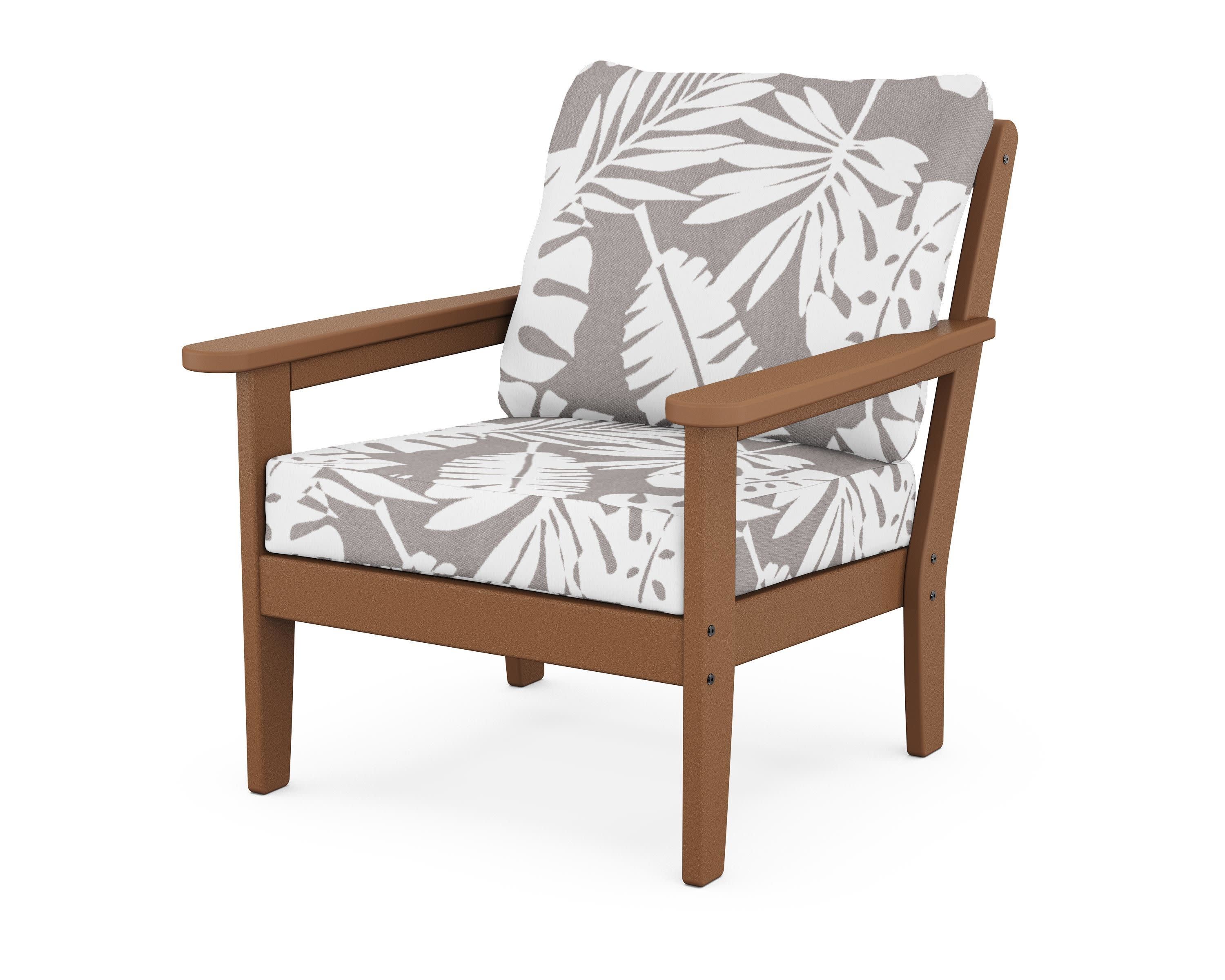 Cottage Deep Seating Chair in Teak / Leaf Grey Mist