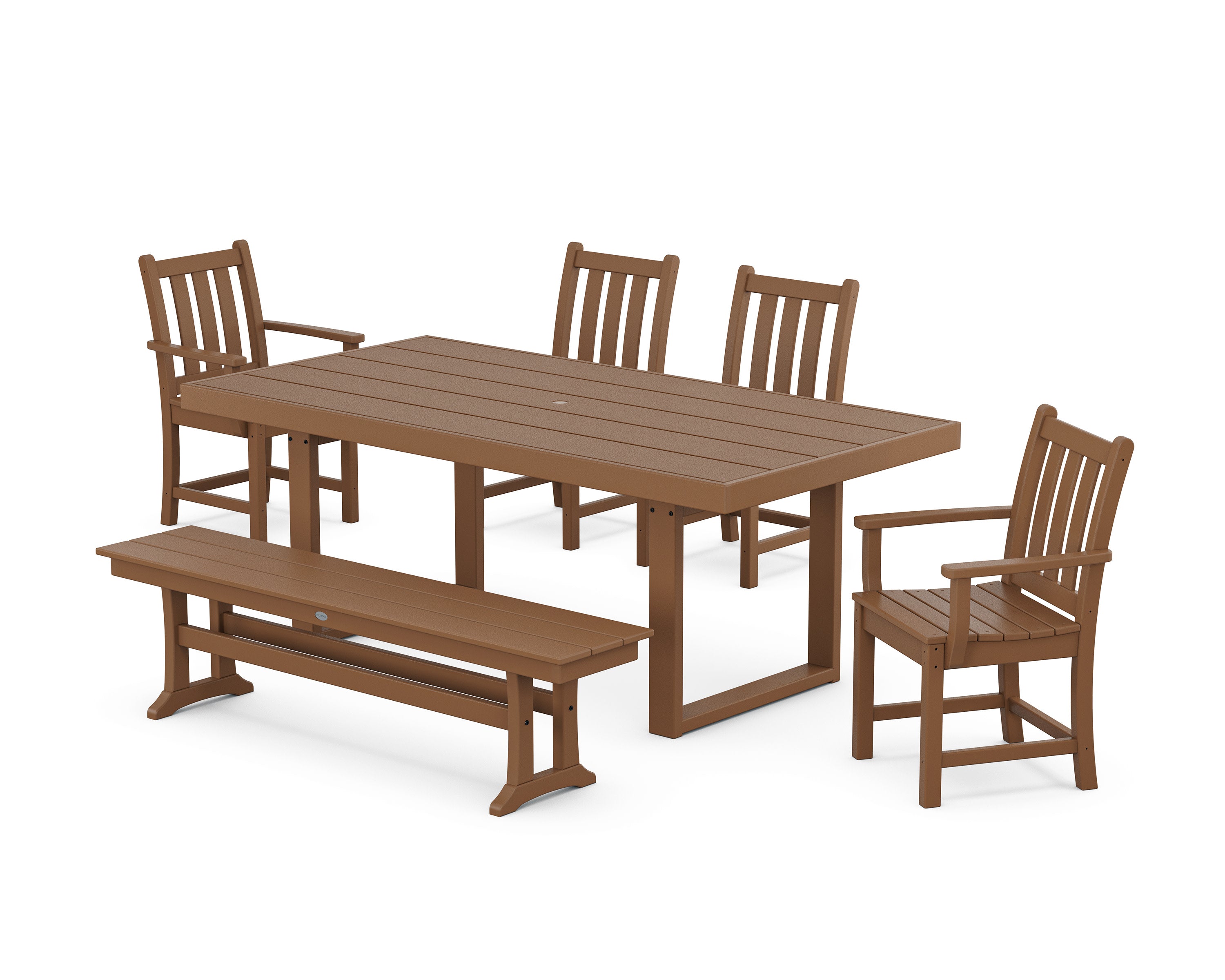 Traditional Garden 6-Piece Dining Set in Teak
