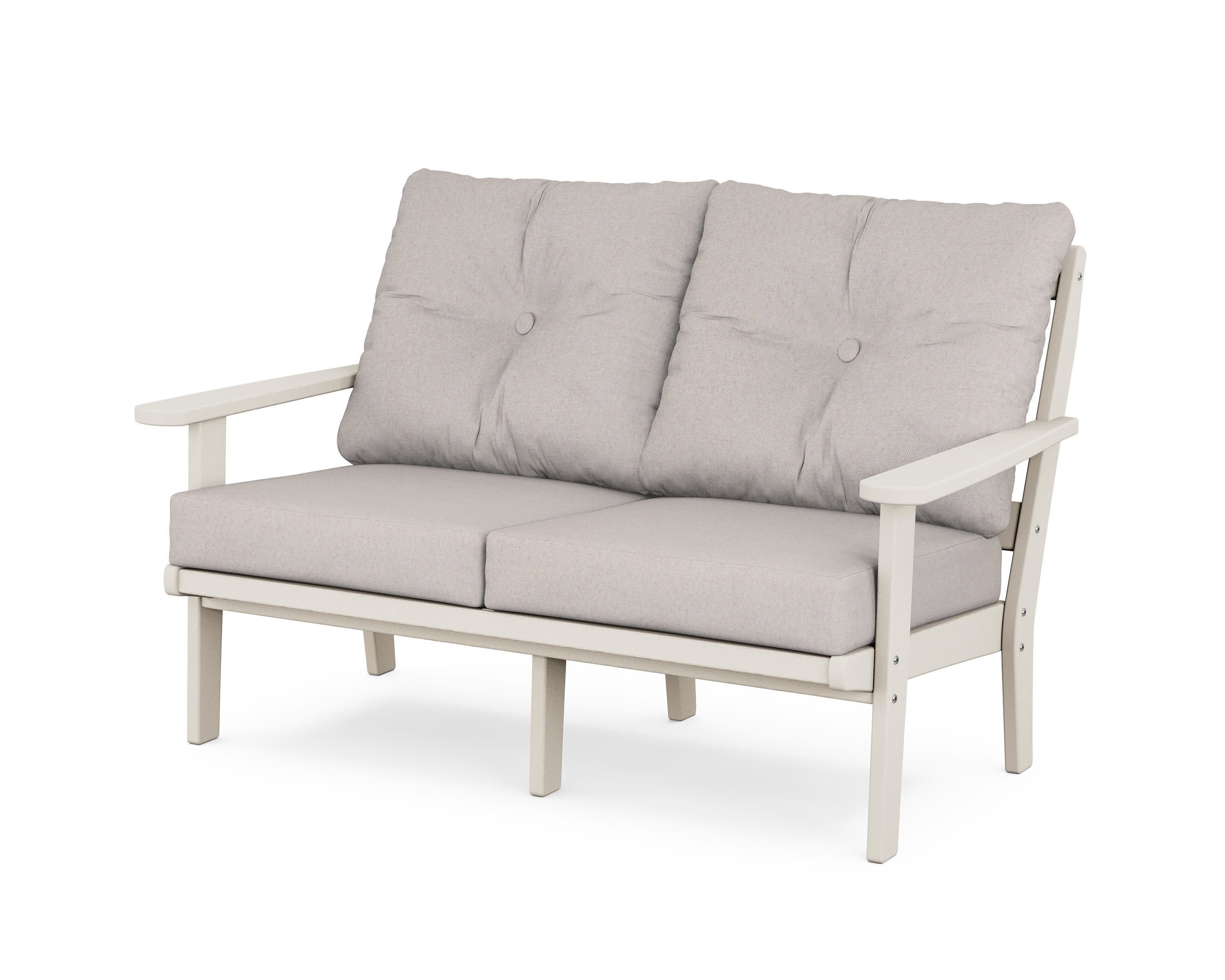 Mission Deep SeatingLoveseat in Sand / Dune Burlap