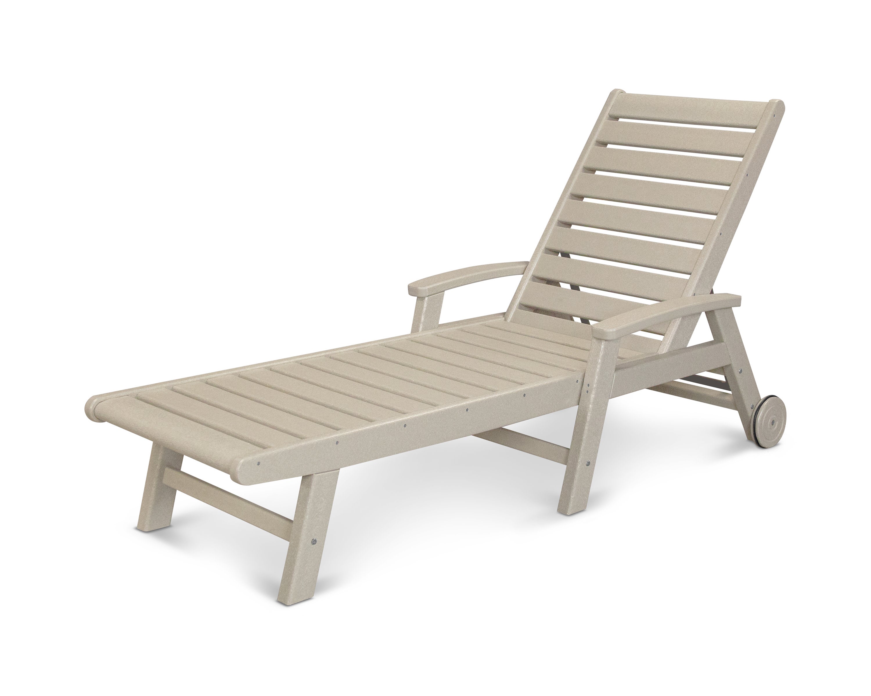 Signature Chaise with Wheels in Sand