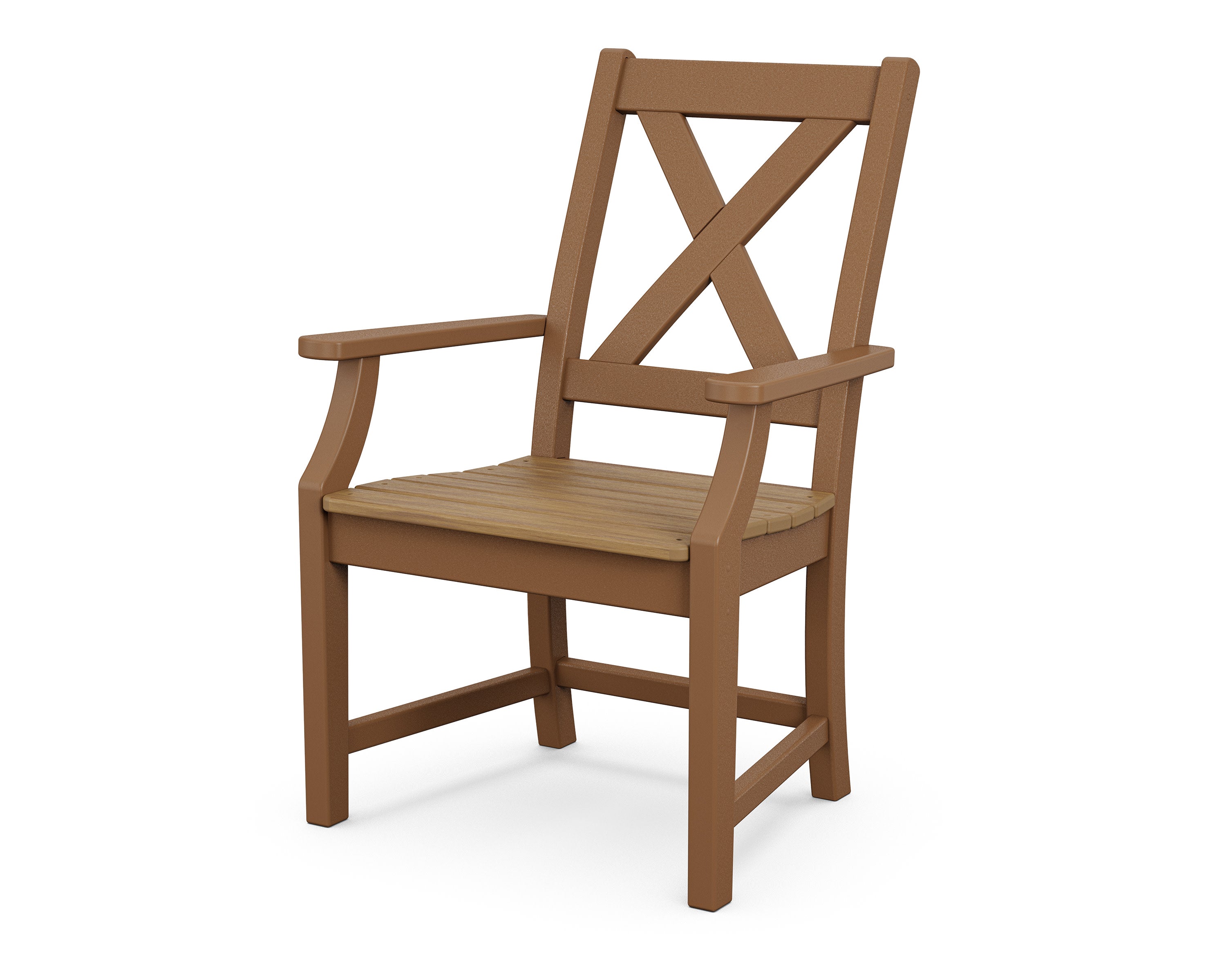 Braxton Dining Arm Chair in Teak / Natural