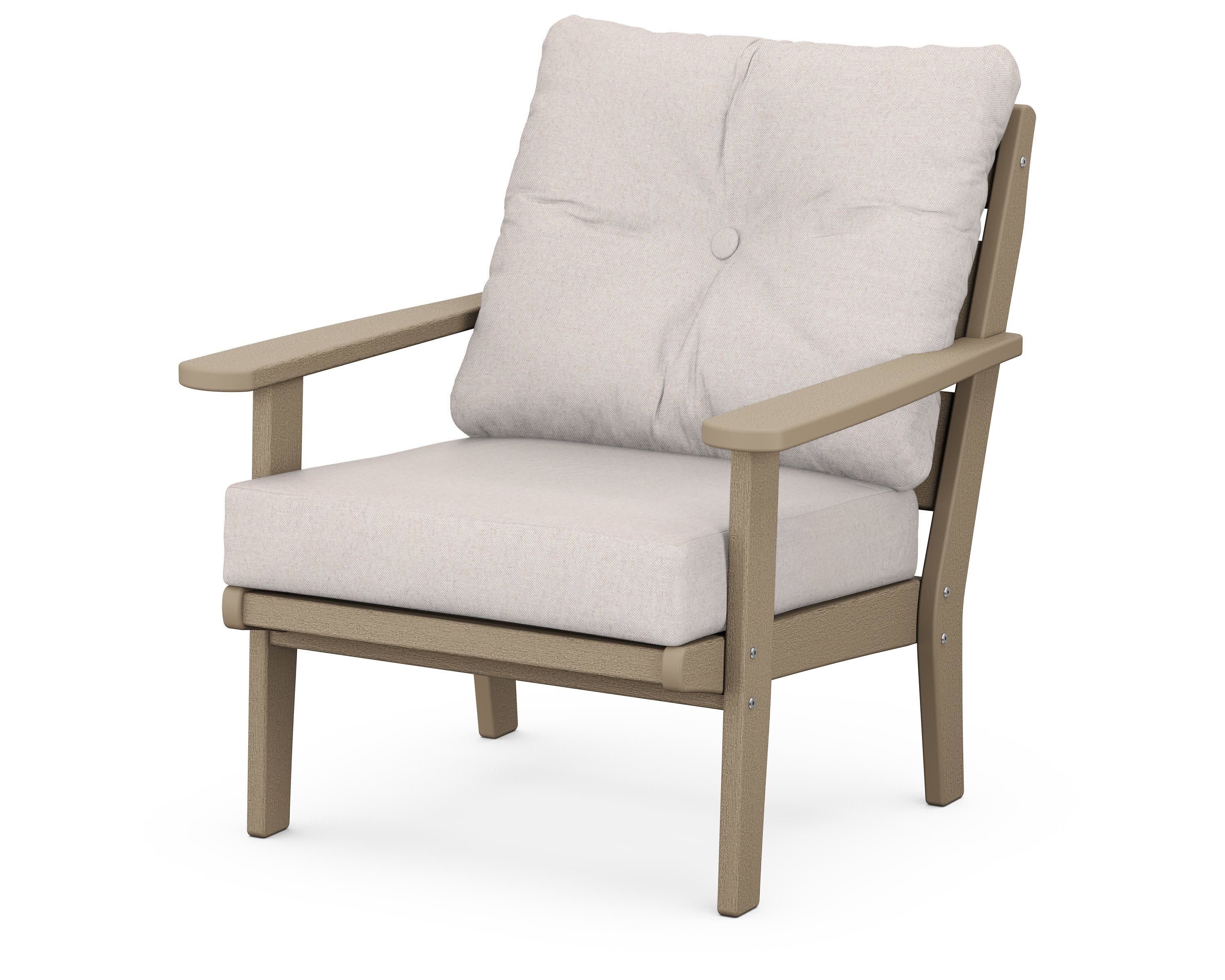 Lakeside Deep Seating Chair in Vintage Sahara / Dune Burlap