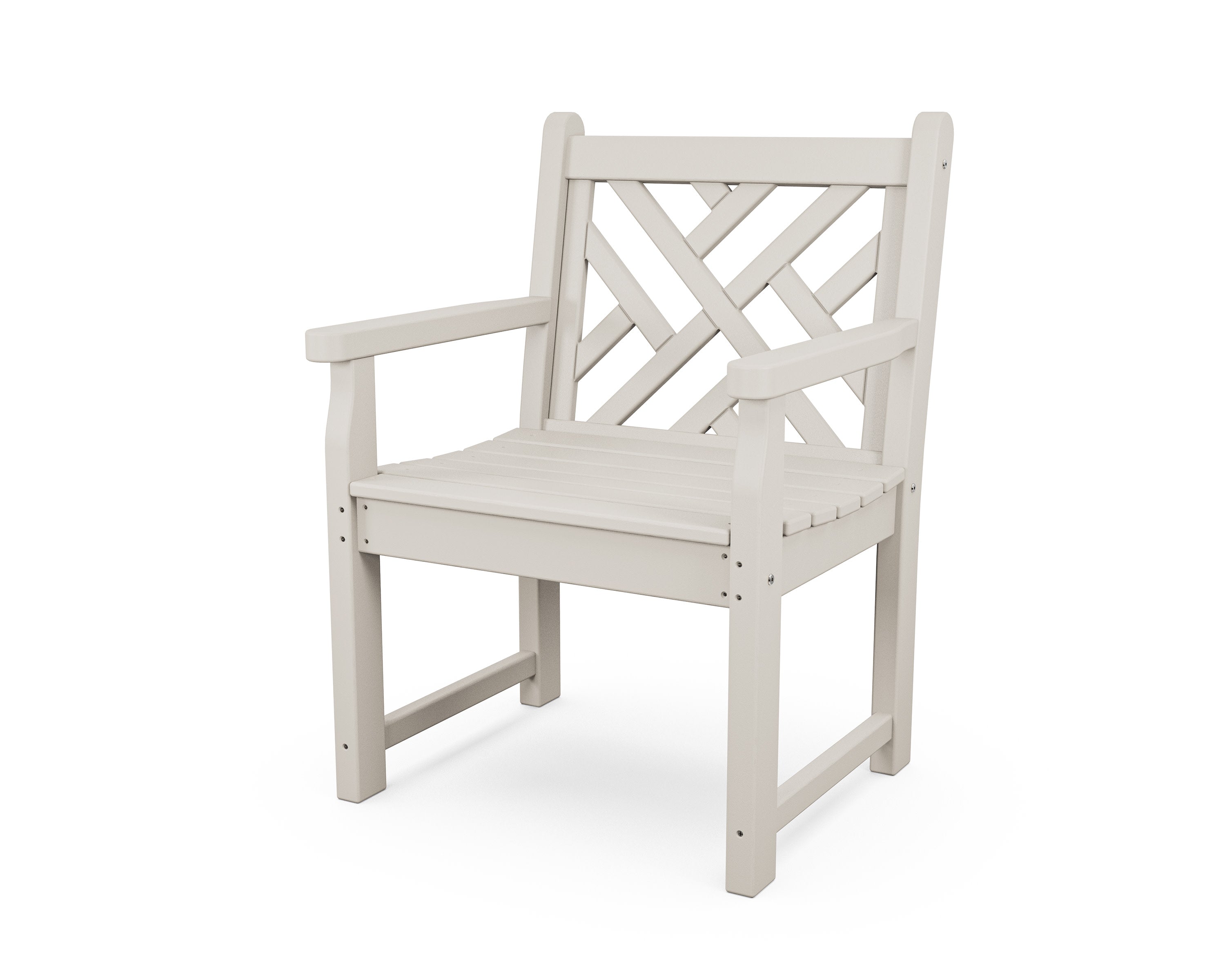 Chippendale Garden Arm Chair in Sand