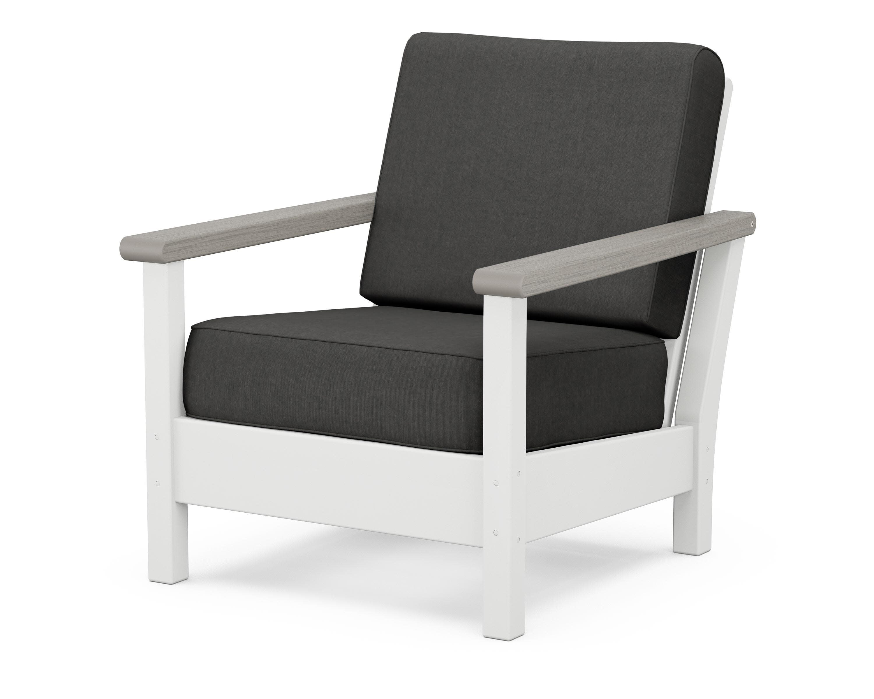 Harbour Deep Seating Chair in White / Driftwood / Spectrum Carbon