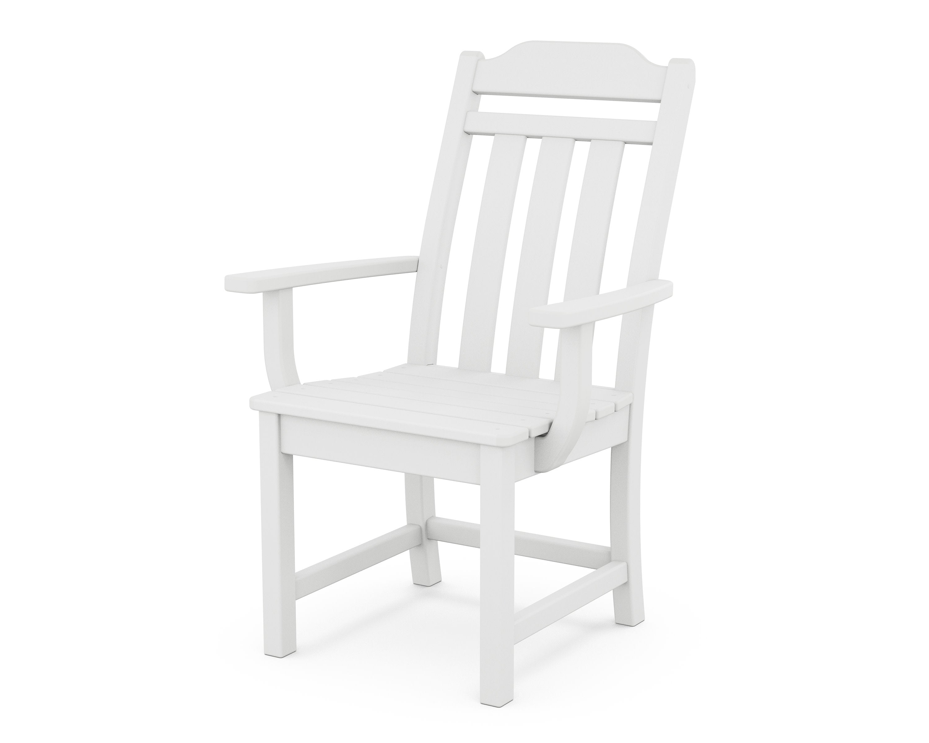 Cottage Dining Arm Chair in White