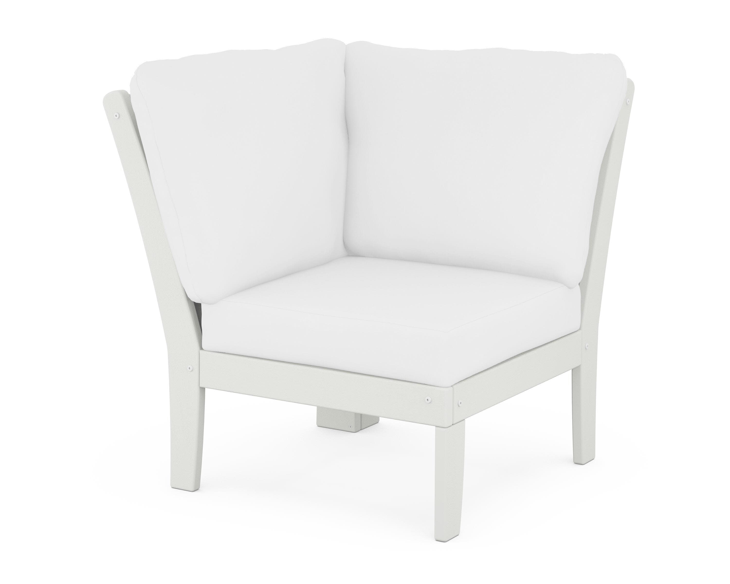 Braxton Modular Corner Chair in Vintage White / Natural