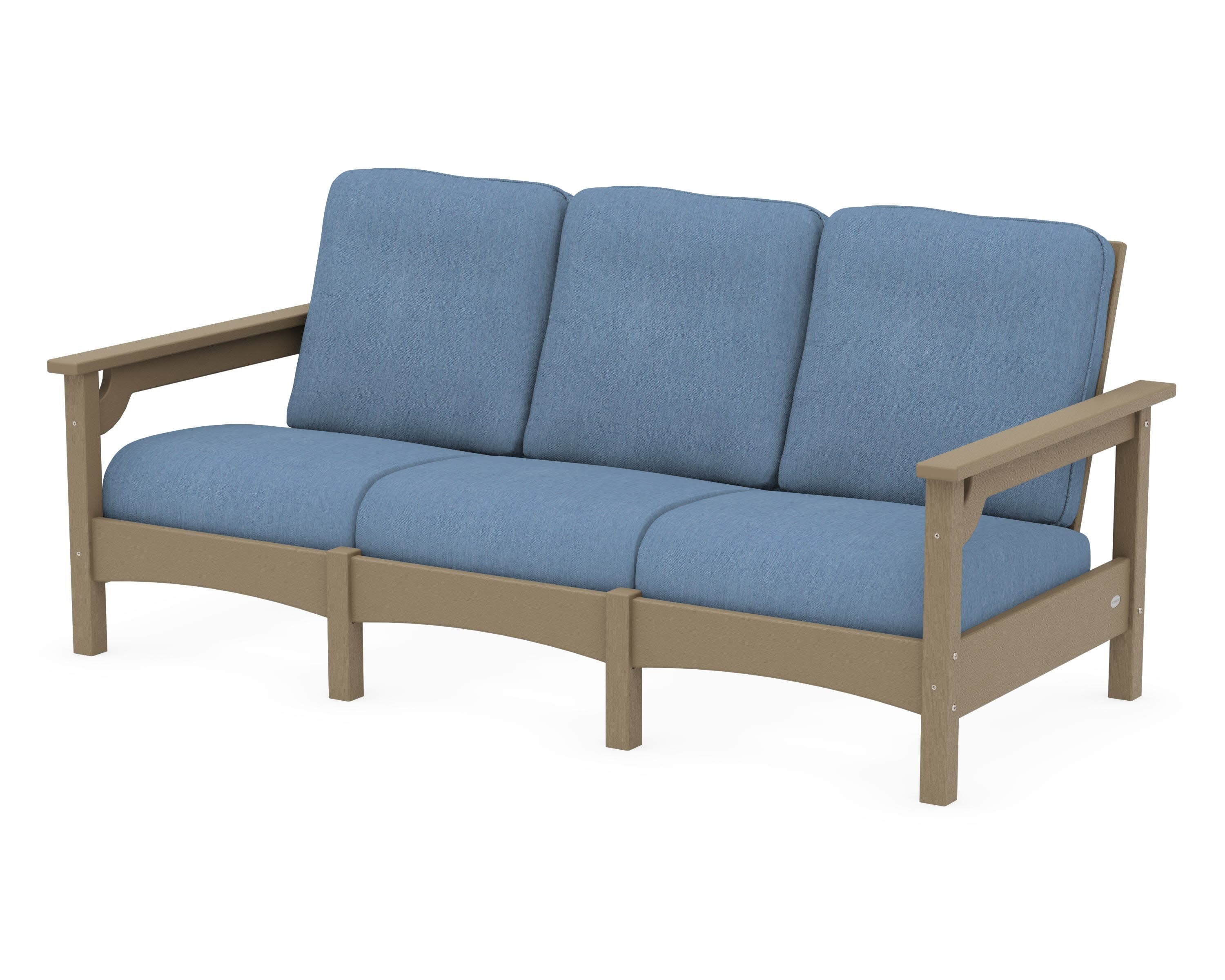 Club Sofa in Vintage Sahara / Sky Blue