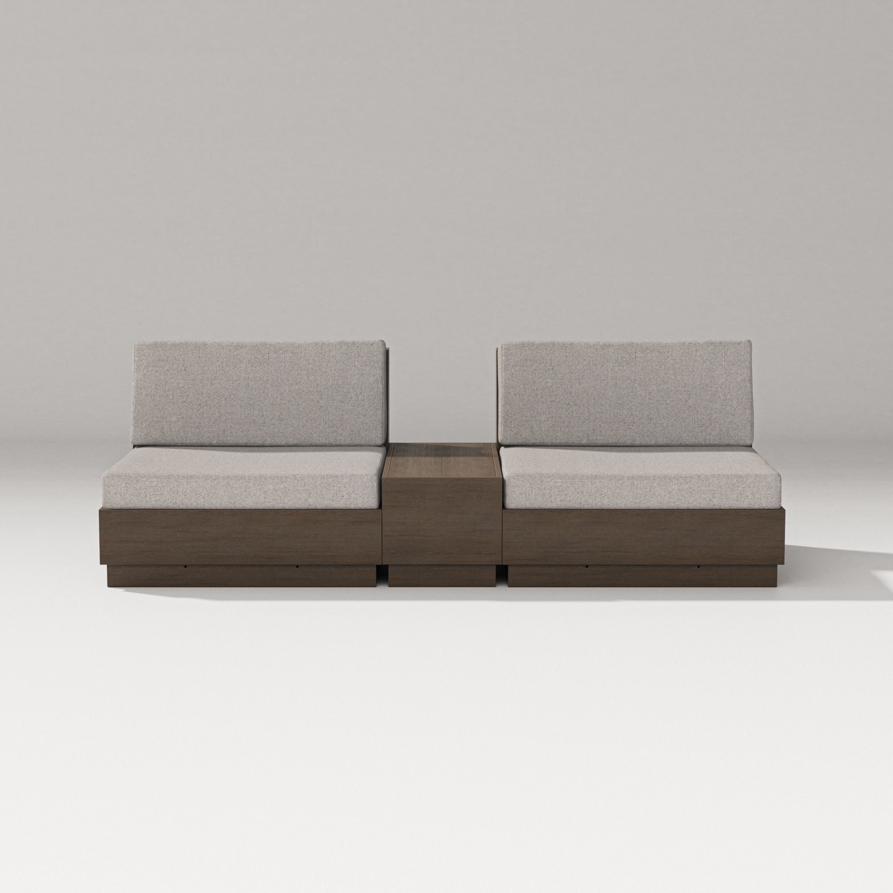 Elevate Lounge Chair Set in Kona / Weathered Tweed