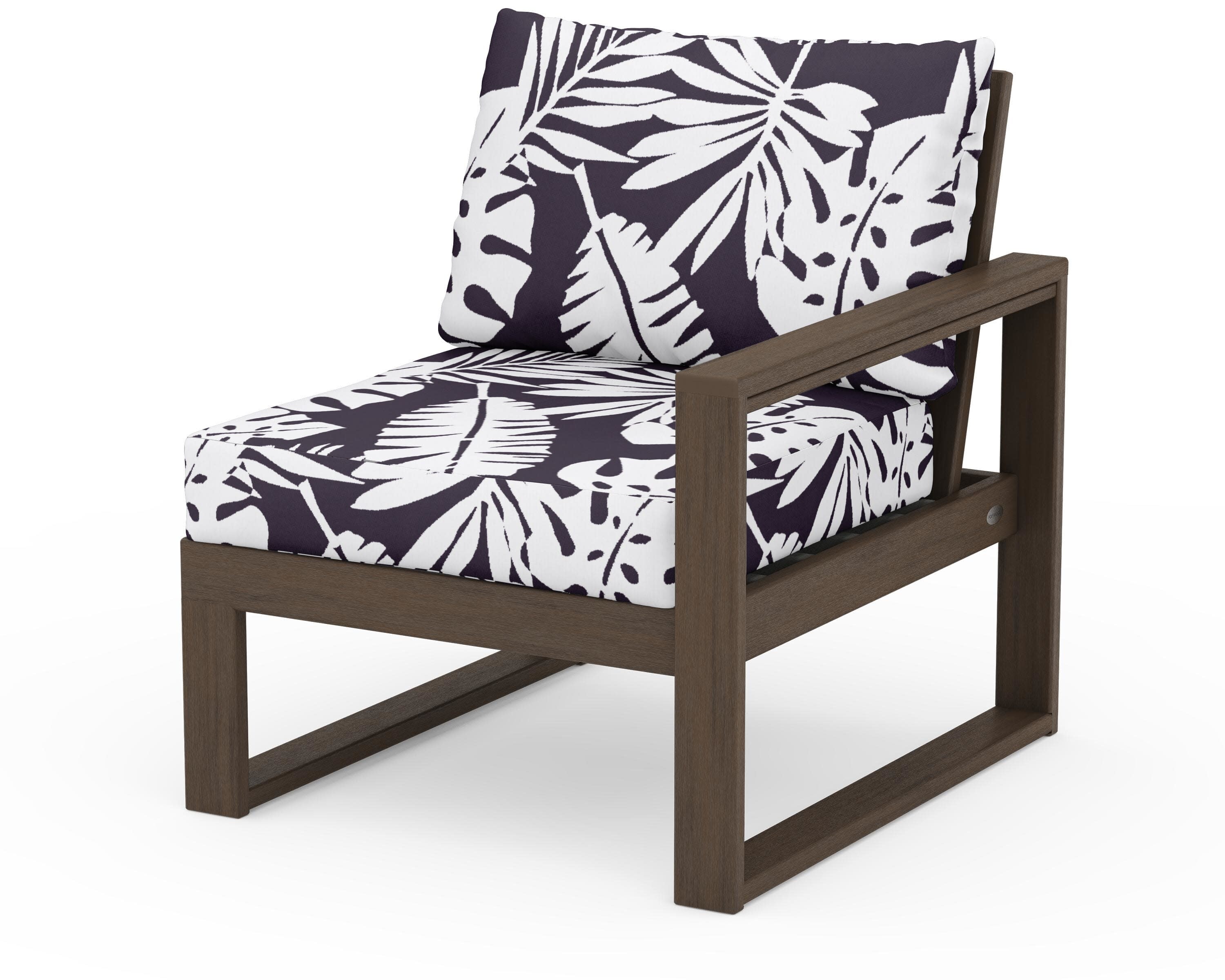 EDGE Modular Right Arm Chair in Kona / Leaf Navy