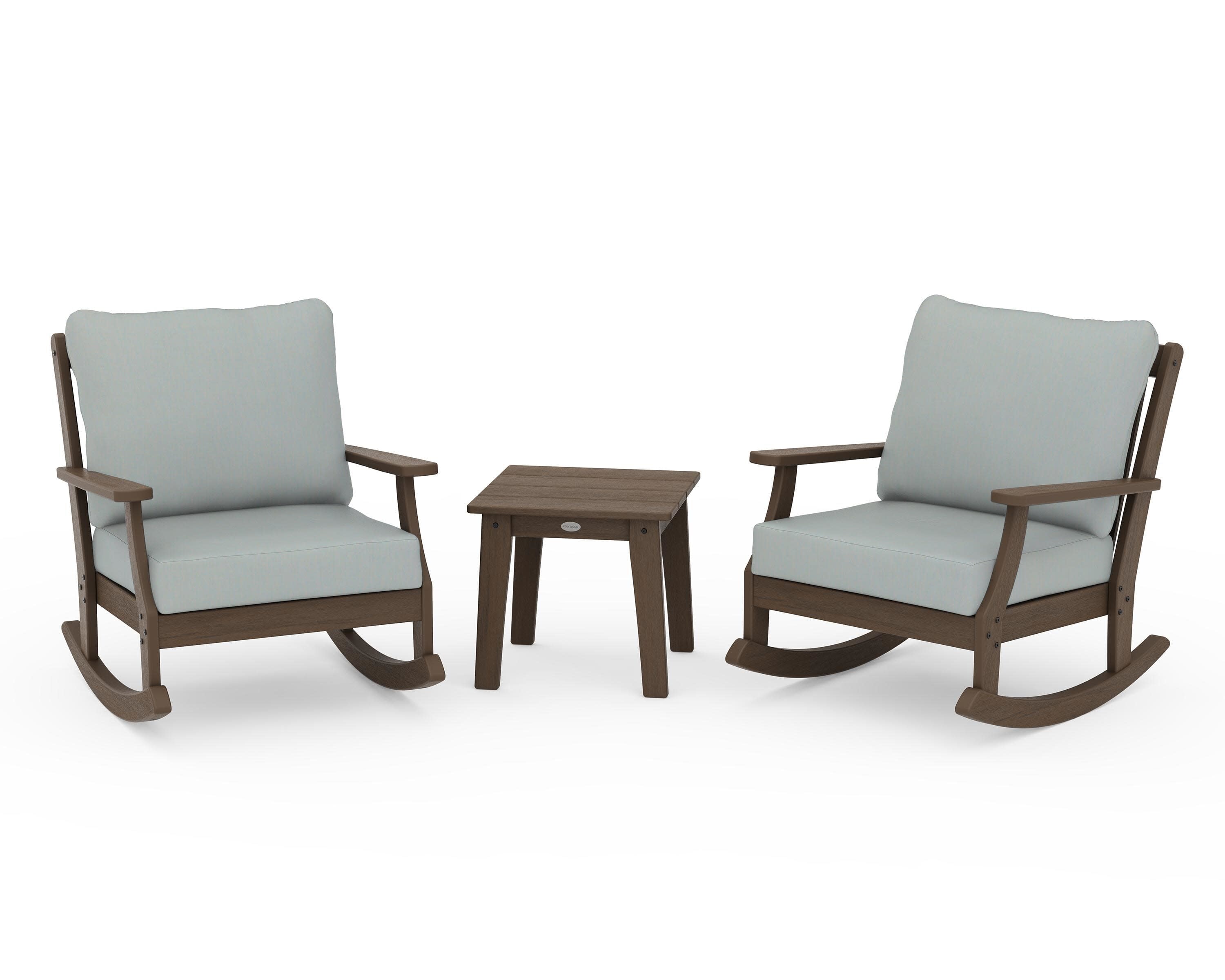 Braxton 3-Piece Deep Seating Rocker Set in Kona / Spa