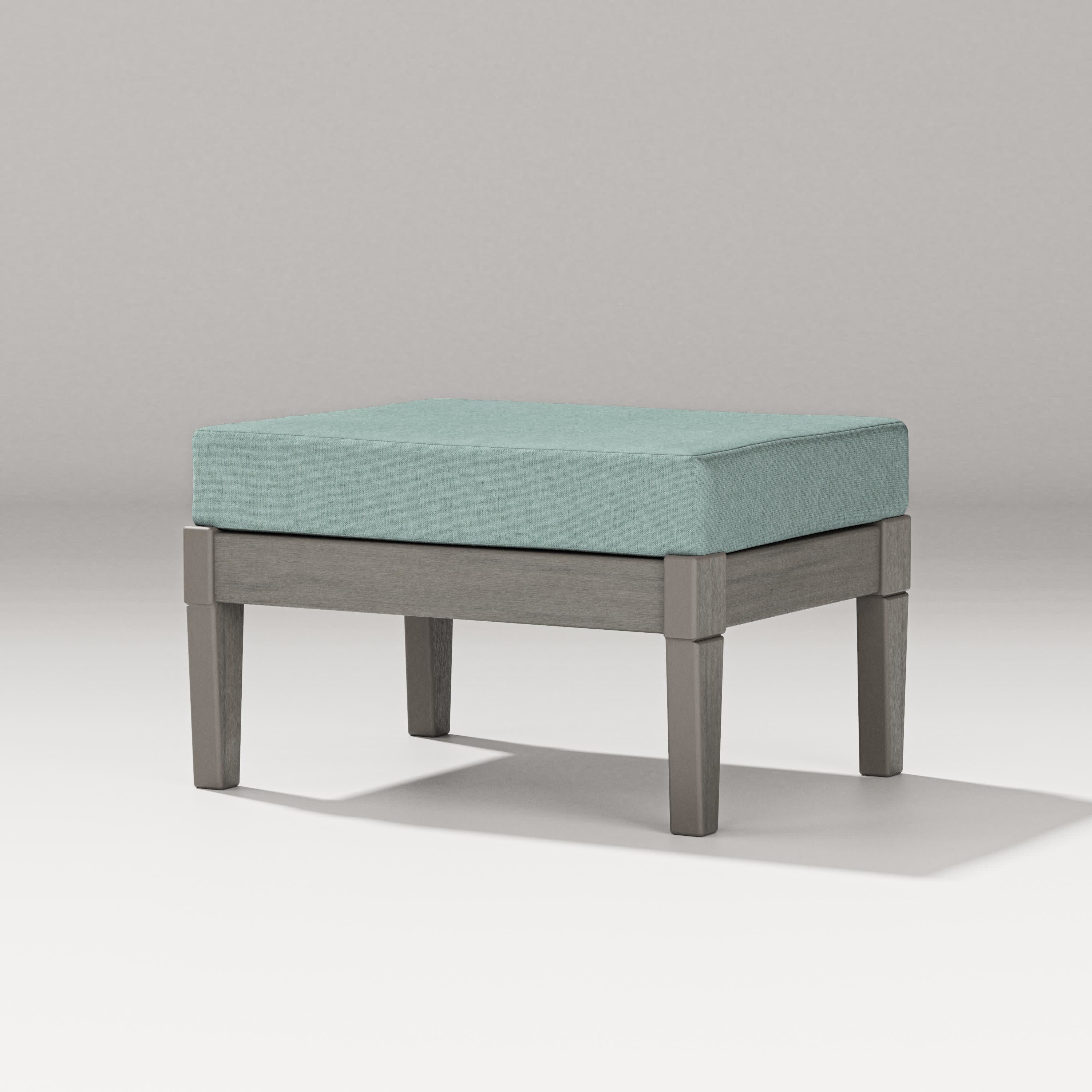 Estate Lounge Ottoman in Driftwood / Glacier Spa