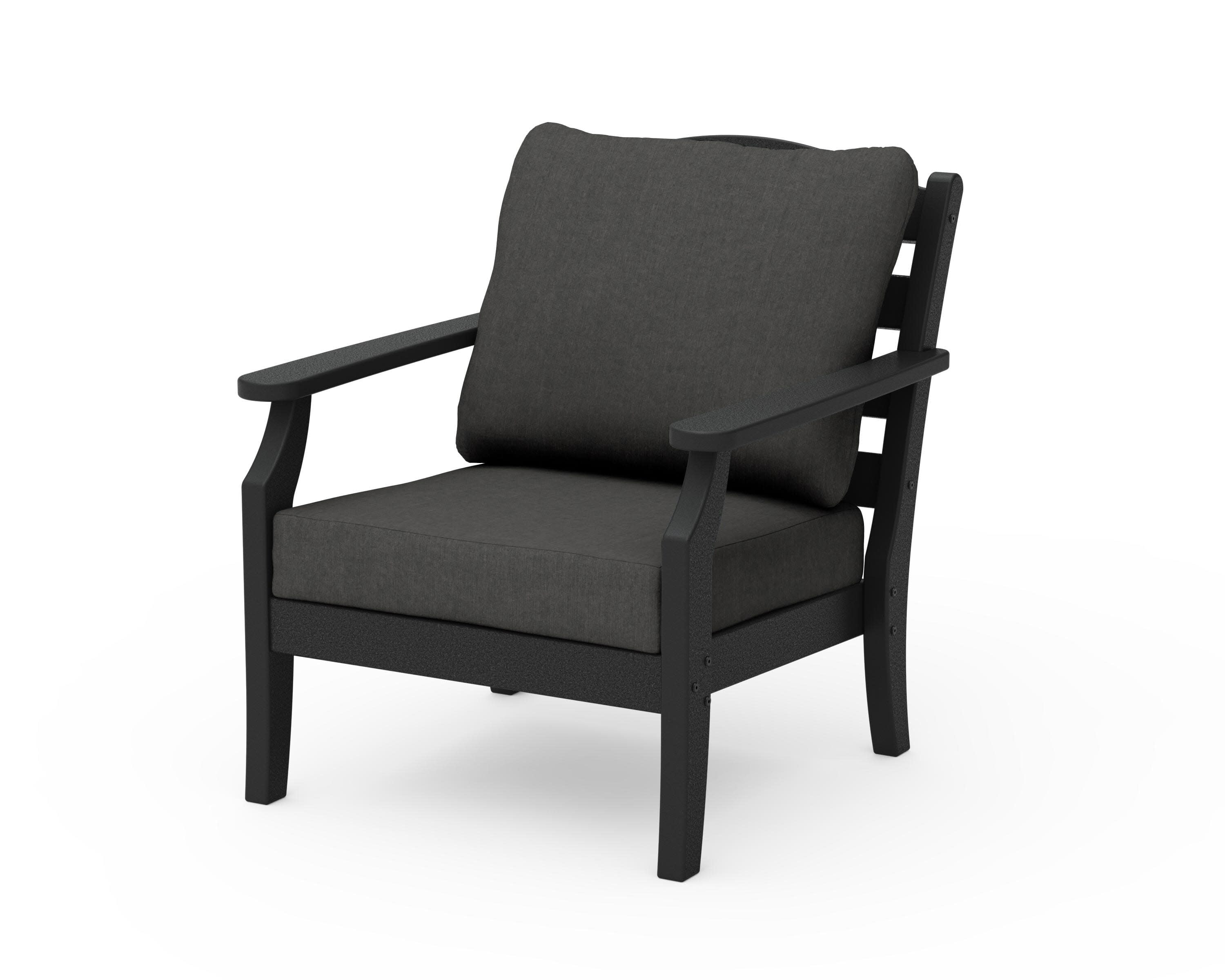 Savannah Deep Seating Chair in Black / Spectrum Carbon
