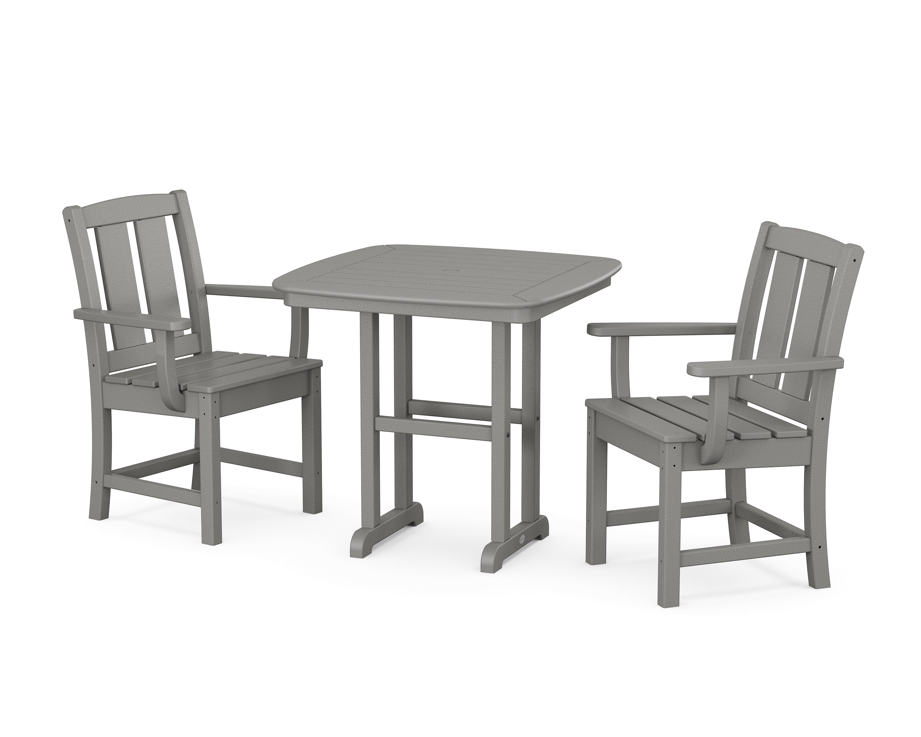 Mission 3-Piece Dining Set in Slate Grey