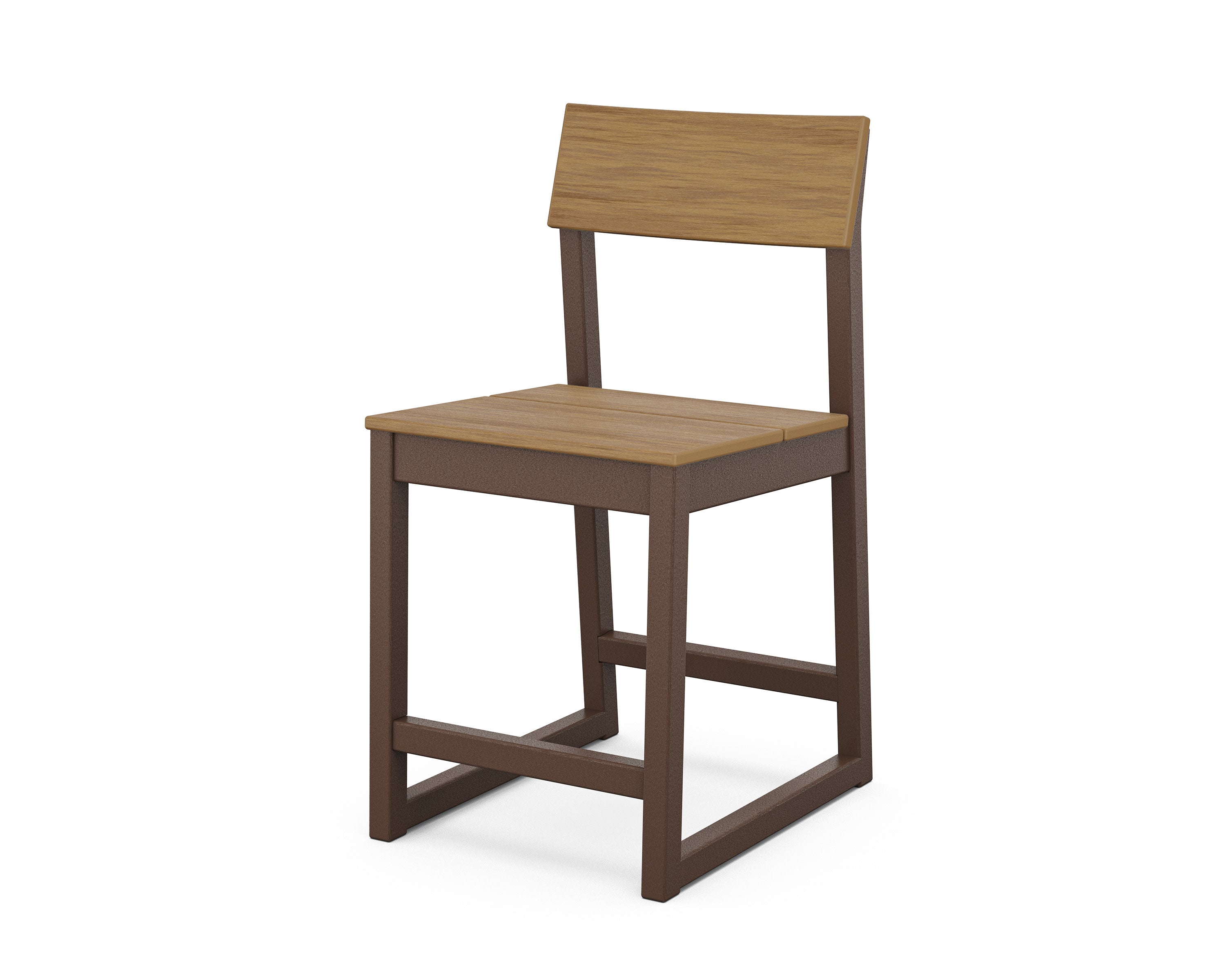 EDGE Counter Side Chair in Mahogany / Natural