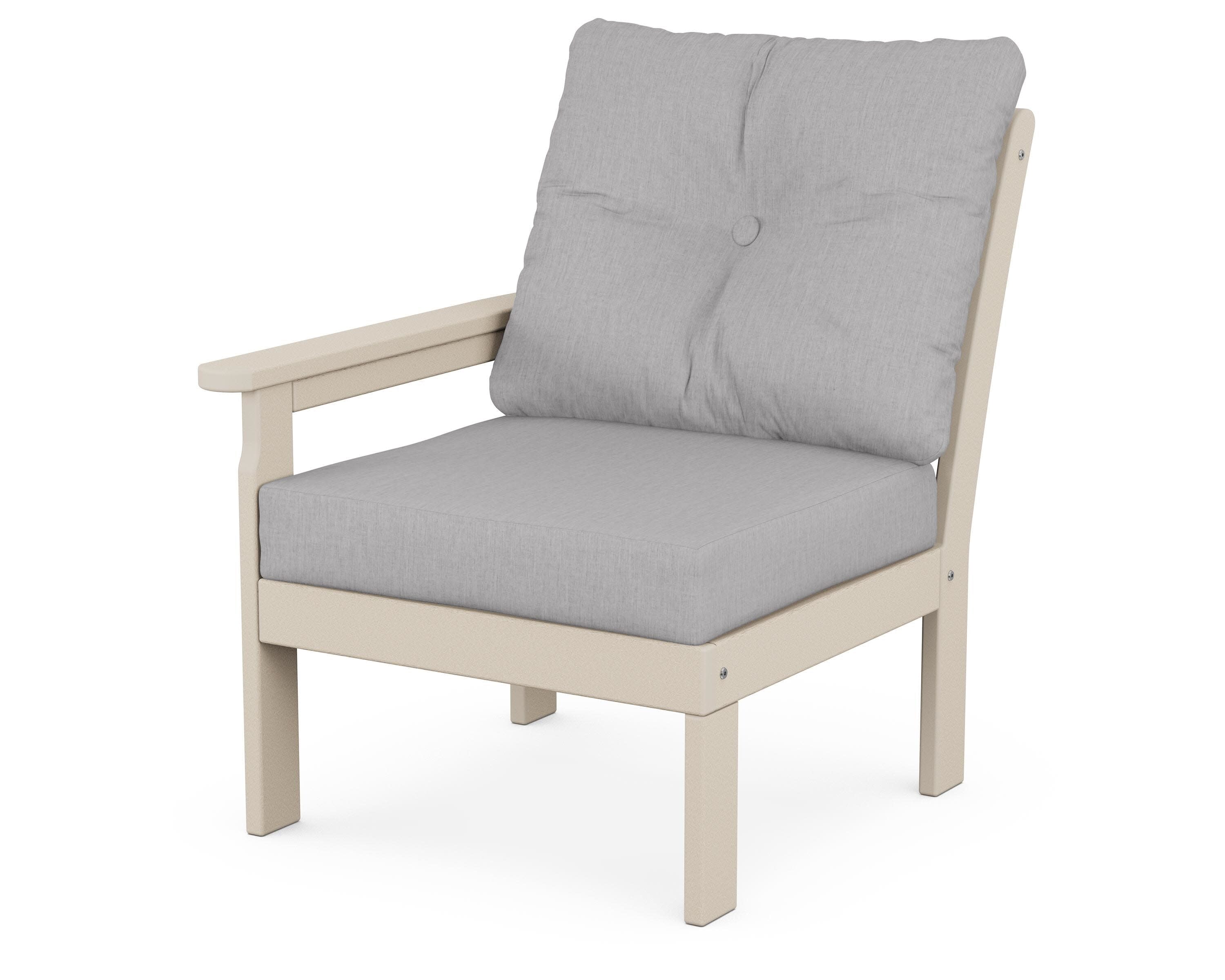 Vineyard Modular Left Arm Chair in Sand / Granite