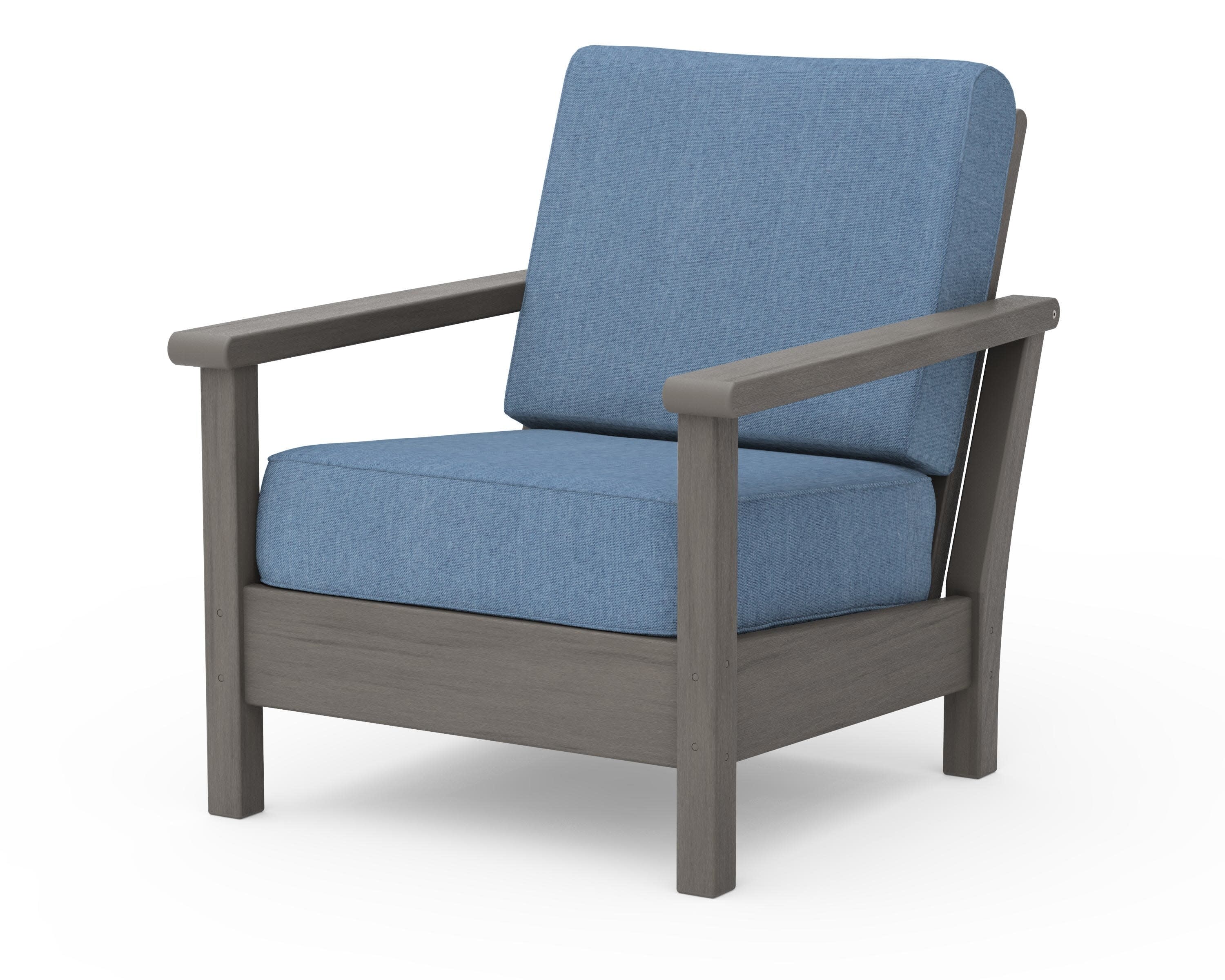 Harbour Deep Seating Chair in Driftwood / Sky Blue