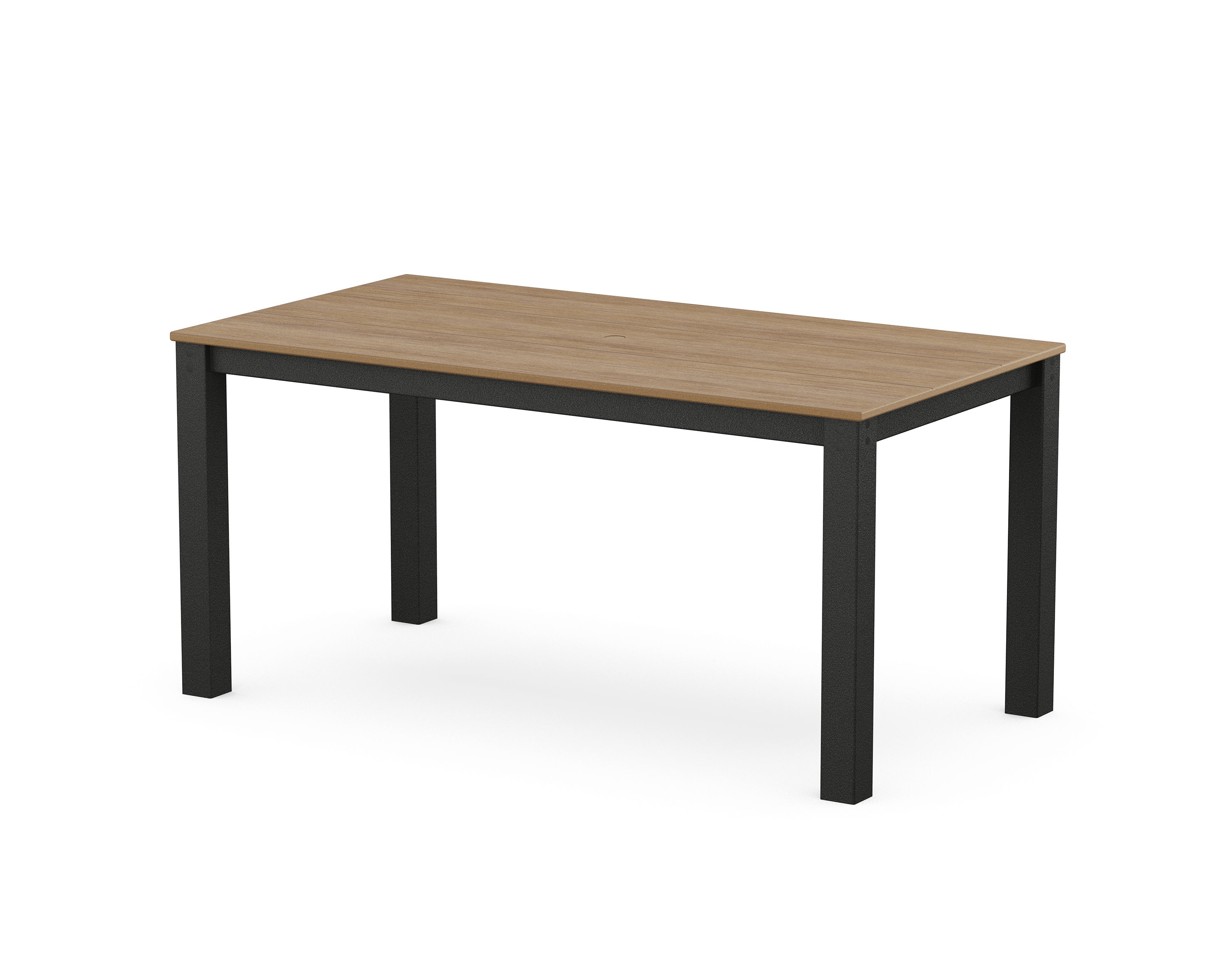 Studio Parsons 34" X 64" Dining Table in Black / Natural