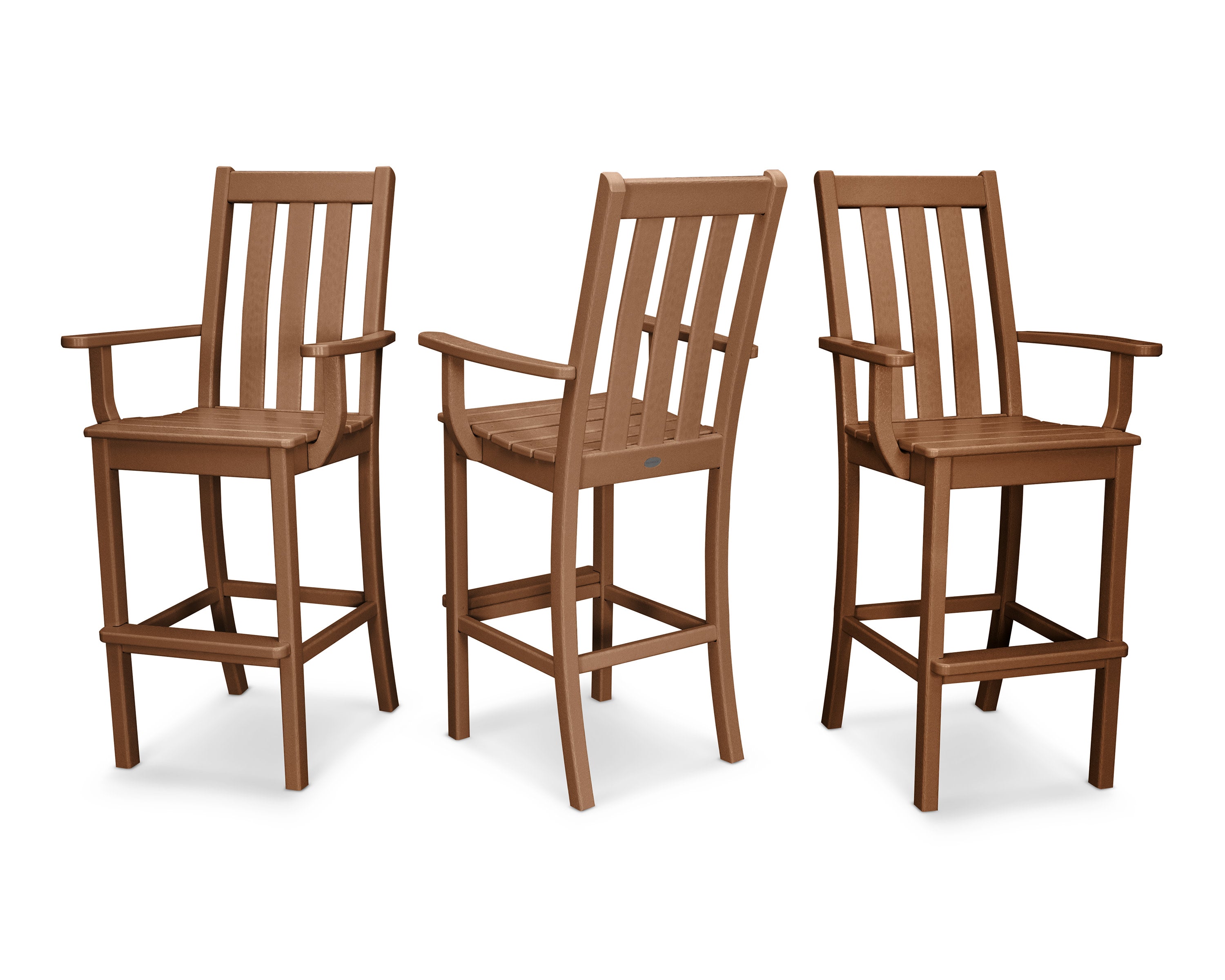 Vineyard Bar Arm Chair 3-Pack in Teak