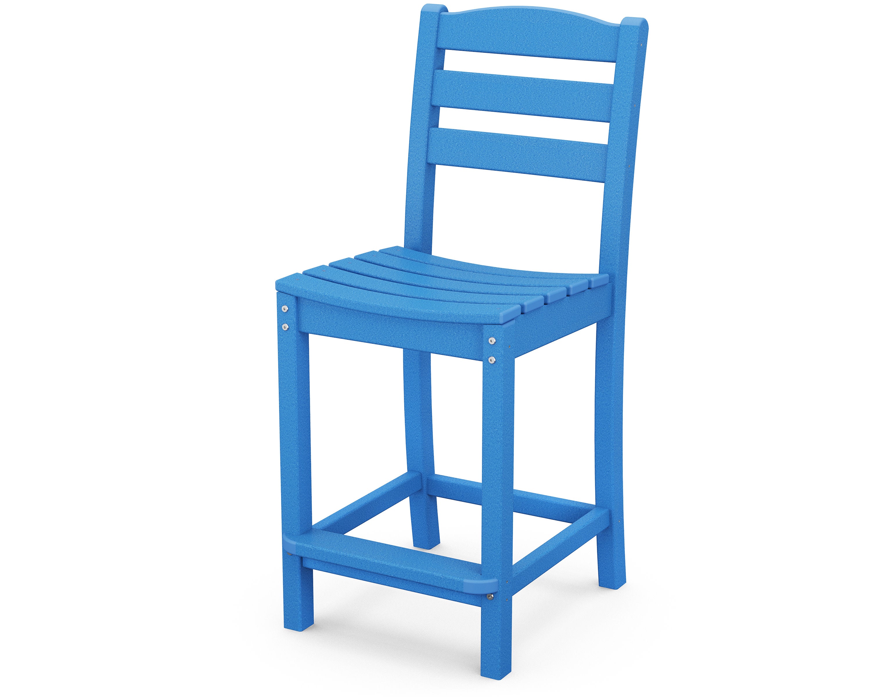 La Casa Caf Counter Side Chair in Pacific Blue