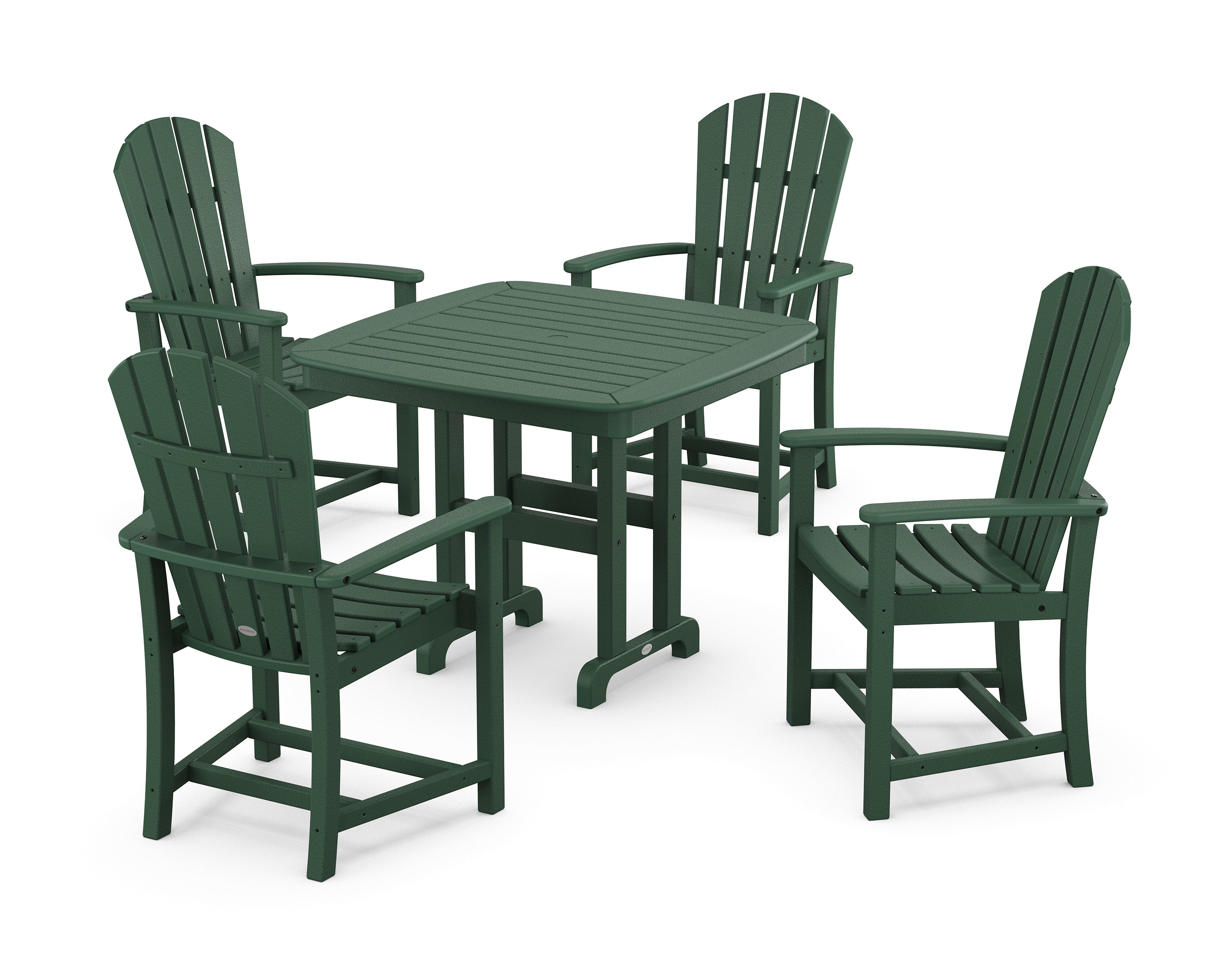 Palm Coast 5-Piece Dining Set in Green