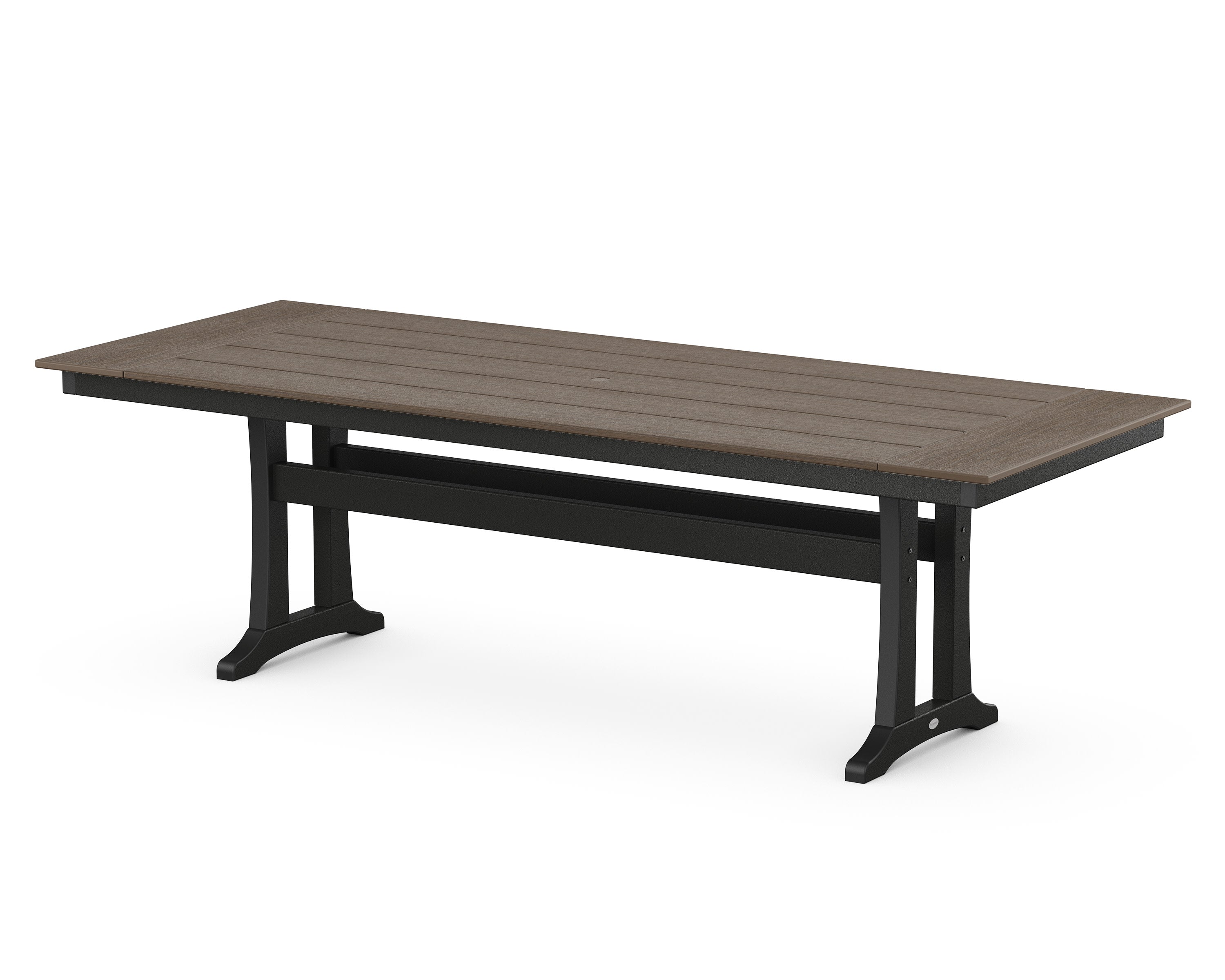 Farmhouse Trestle 38" x 96" Dining Table in Black / Kona