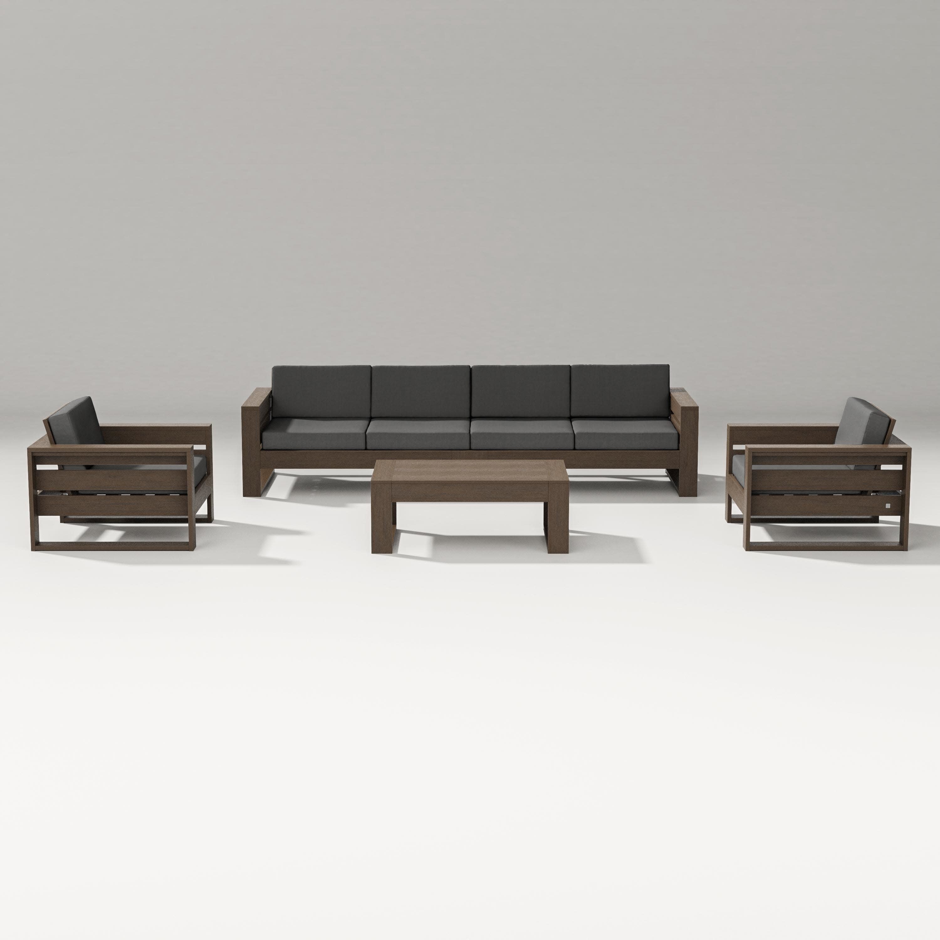Latitude 5-Piece Lounge Sofa Set in Kona / Spectrum Carbon
