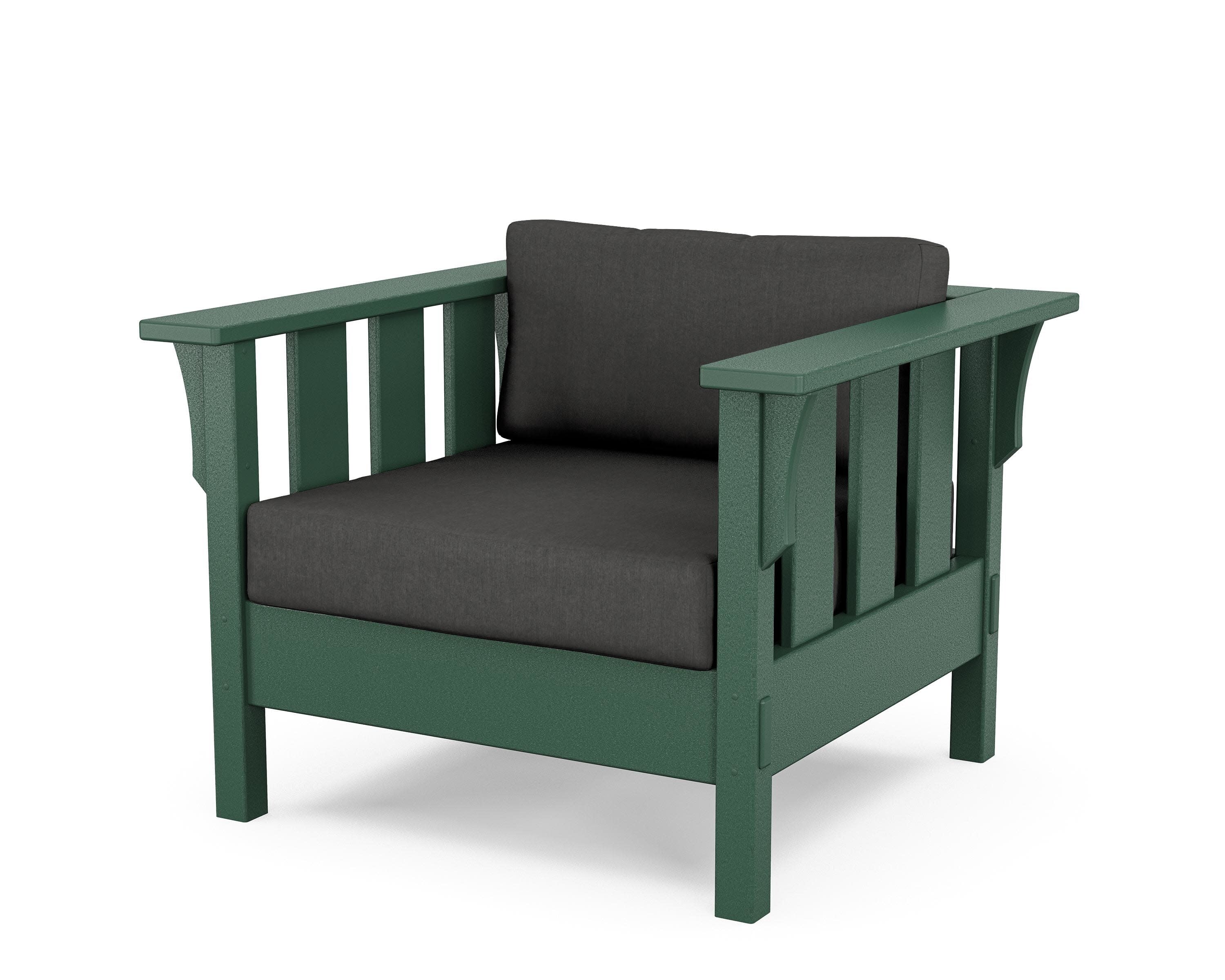 Acadia Deep Seating Chair in Green / Spectrum Carbon