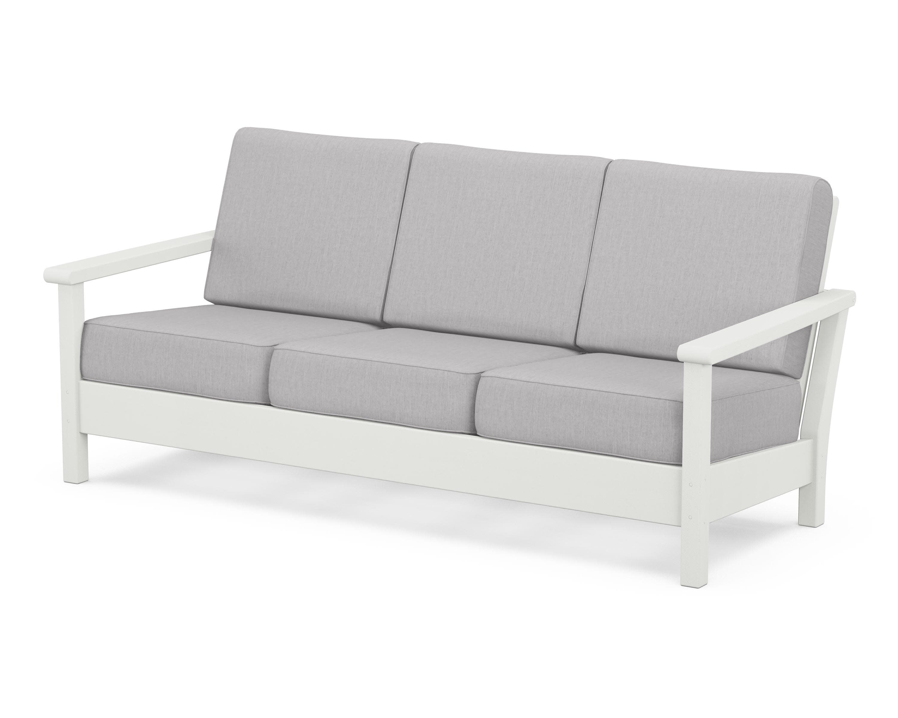 Harbour Deep Seating Sofa in Vintage White / Granite