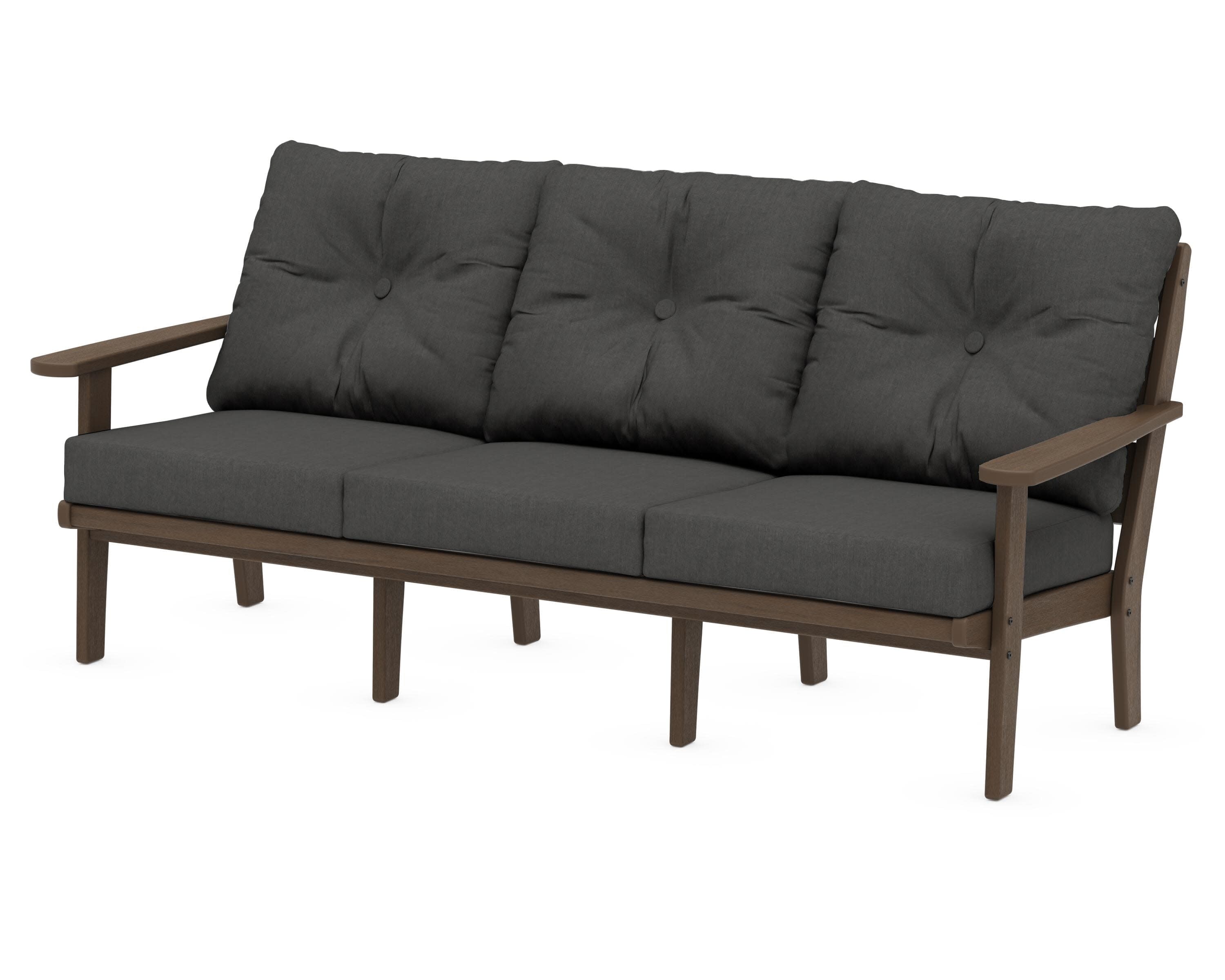 Lakeside Deep Seating Sofa in Kona / Spectrum Carbon