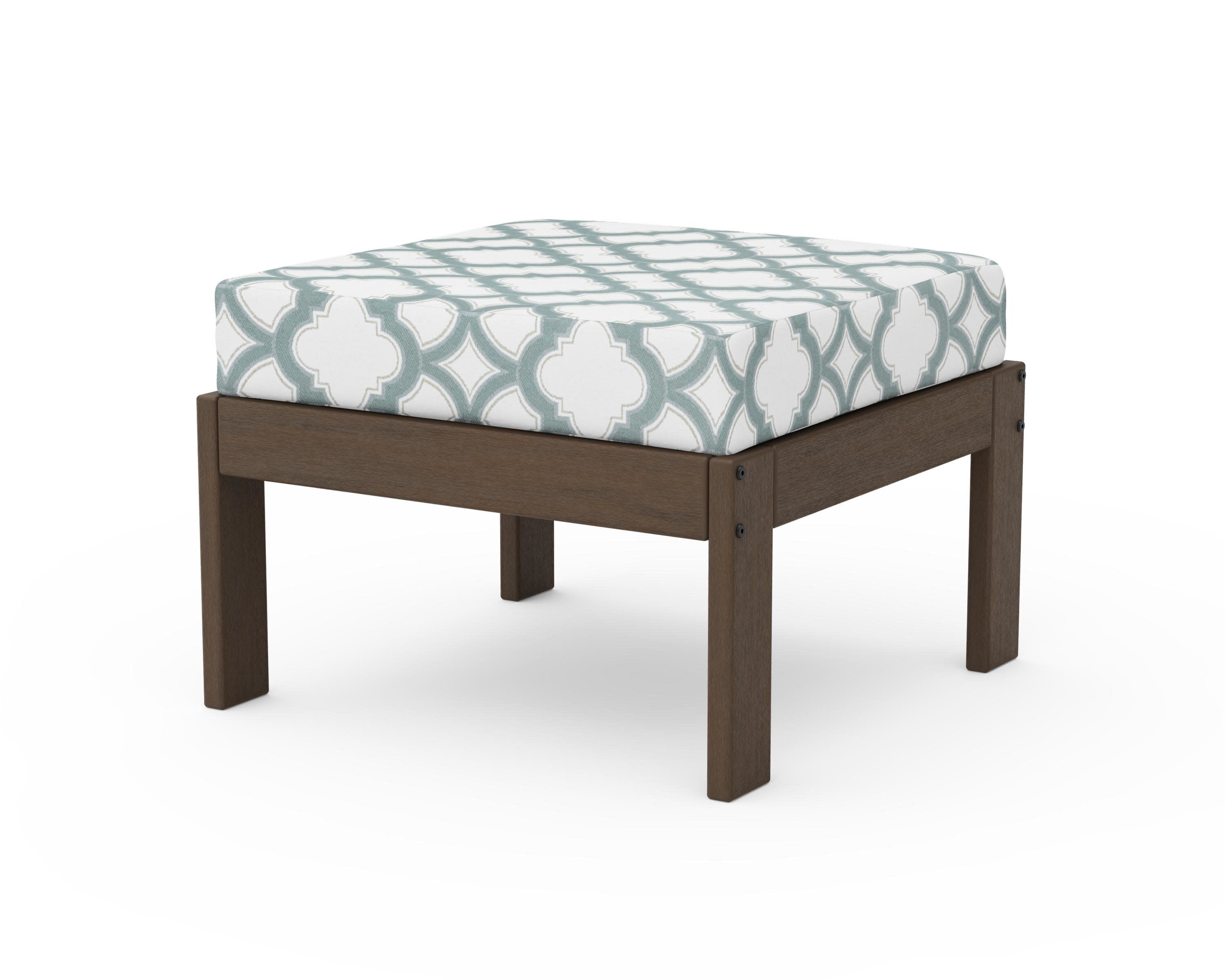 Vineyard Modular Ottoman in Kona / Trellis Glacier Spa