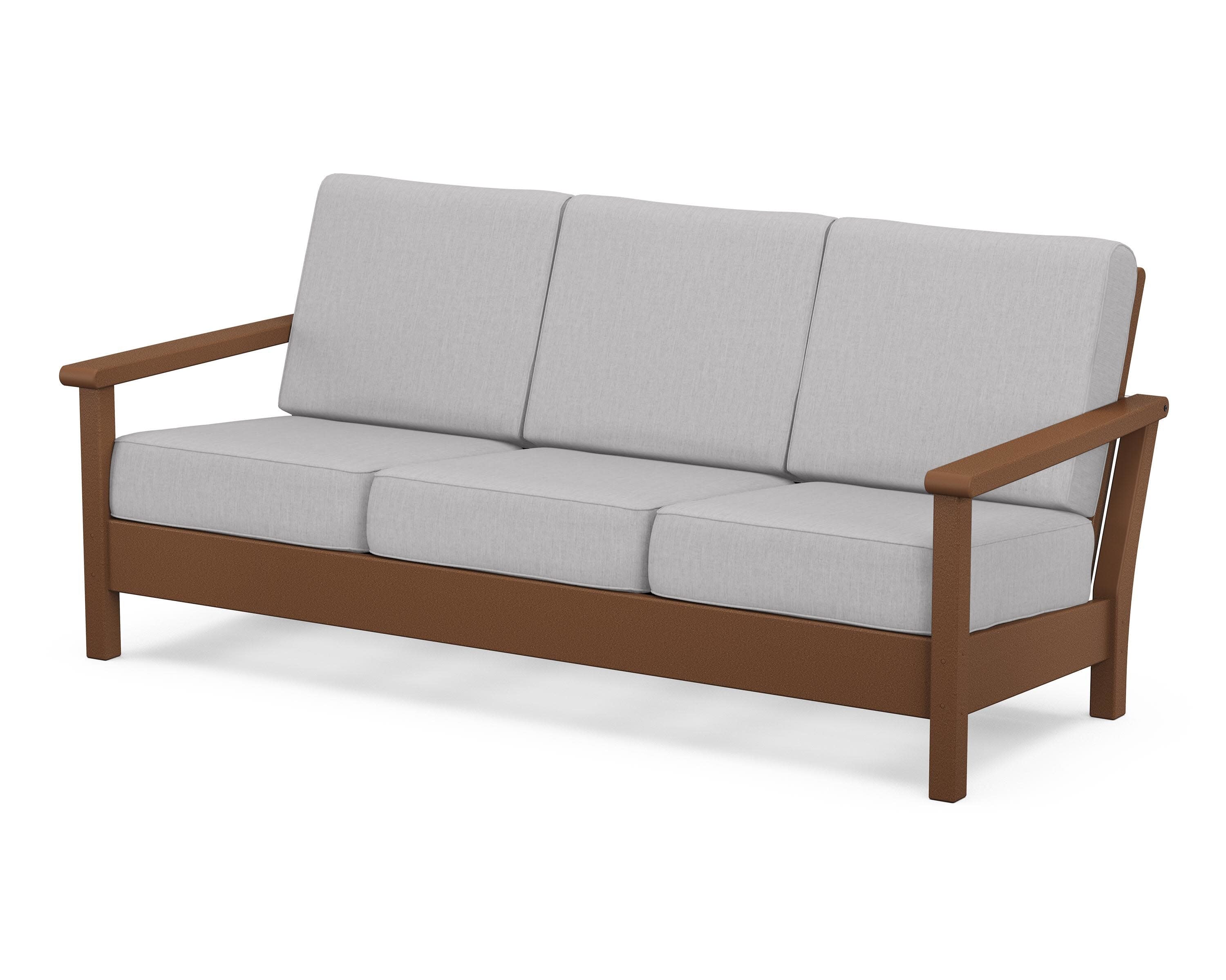 Harbour Deep Seating Sofa in Teak / Granite