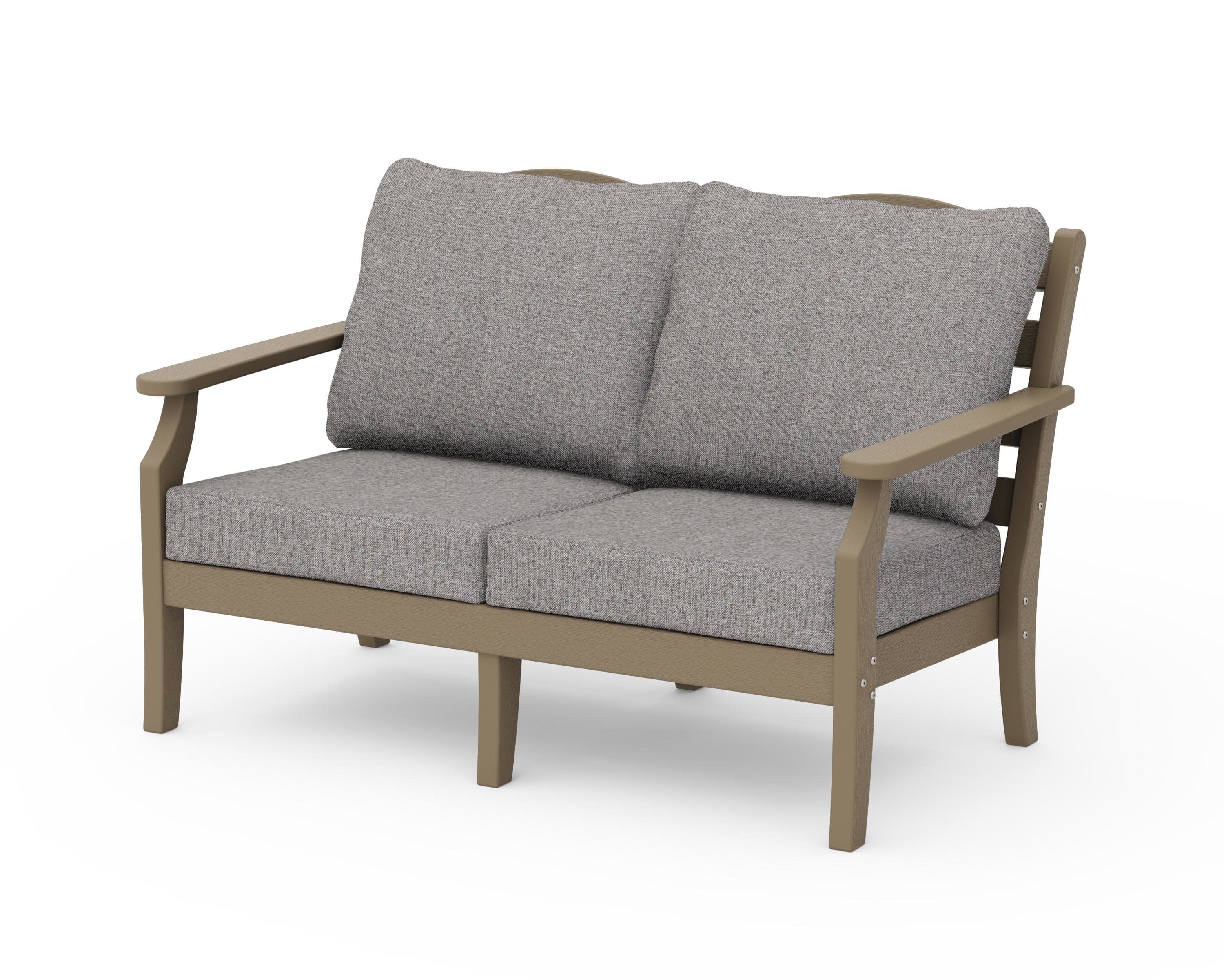 Savannah Deep Seating Loveseat in Vintage Sahara / Grey Mist