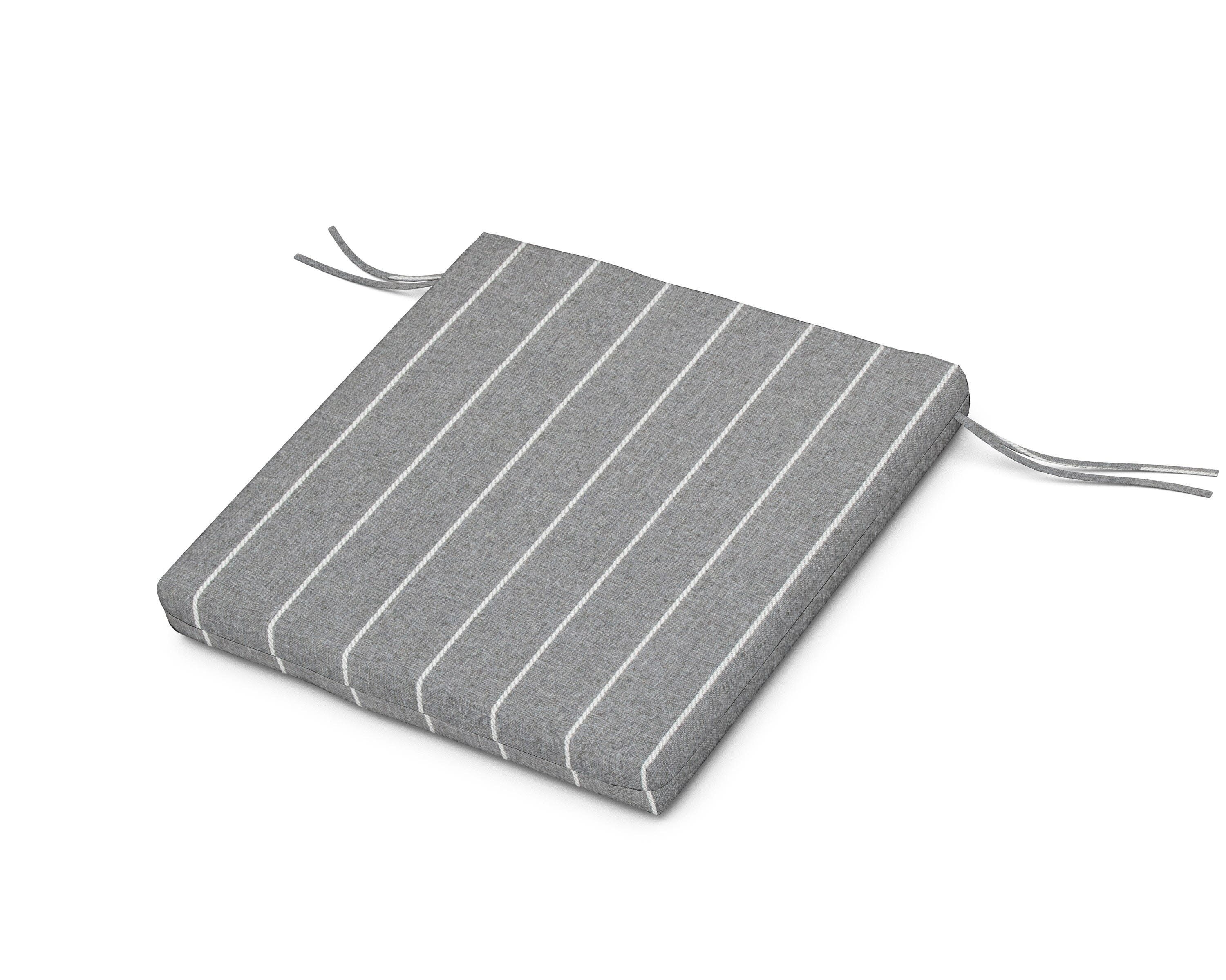 Seat Cushion 21.5"D x 21"W x 2.5"H in Pencil Pewter