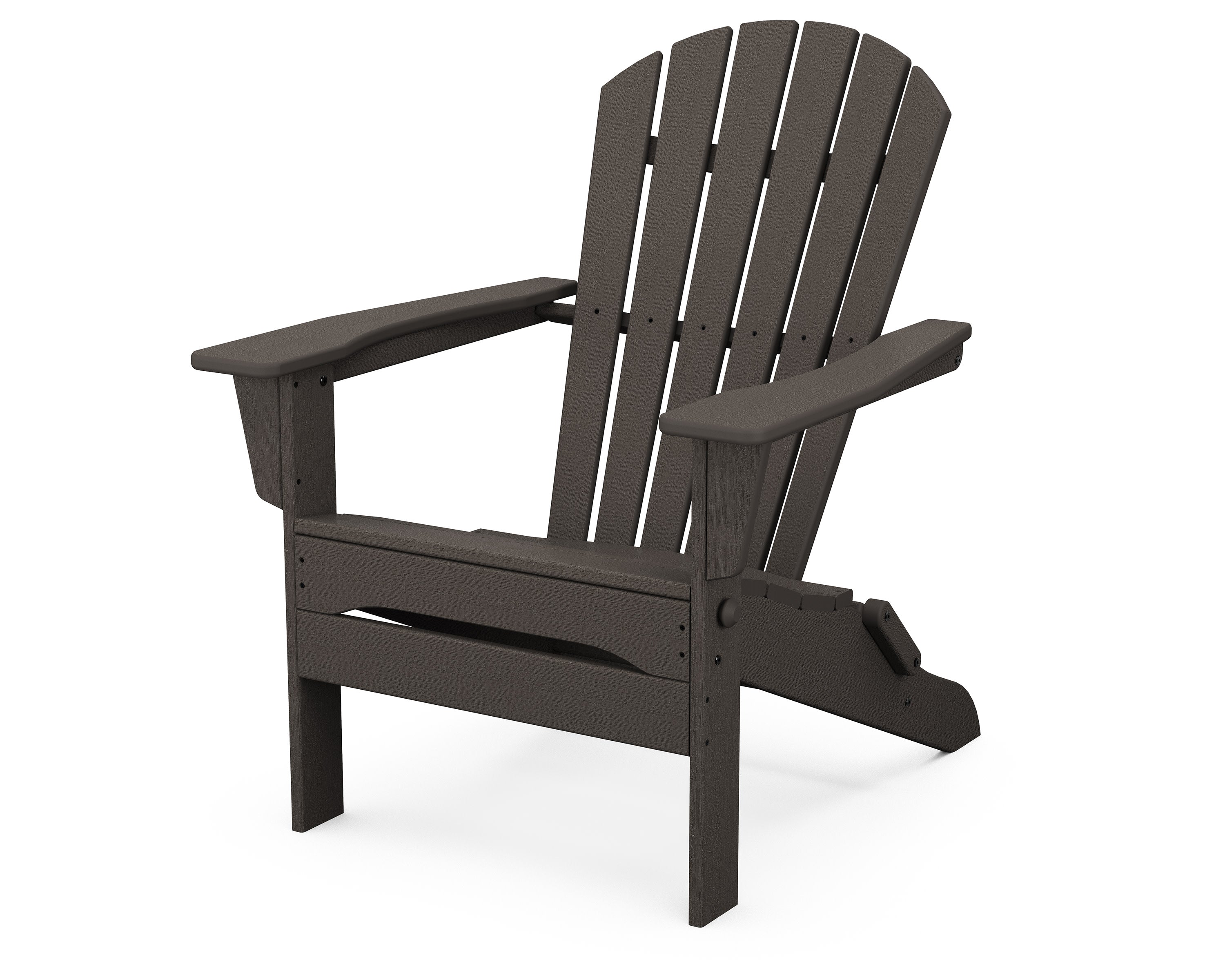 South Beach Folding Adirondack Chair in Vintage Coffee